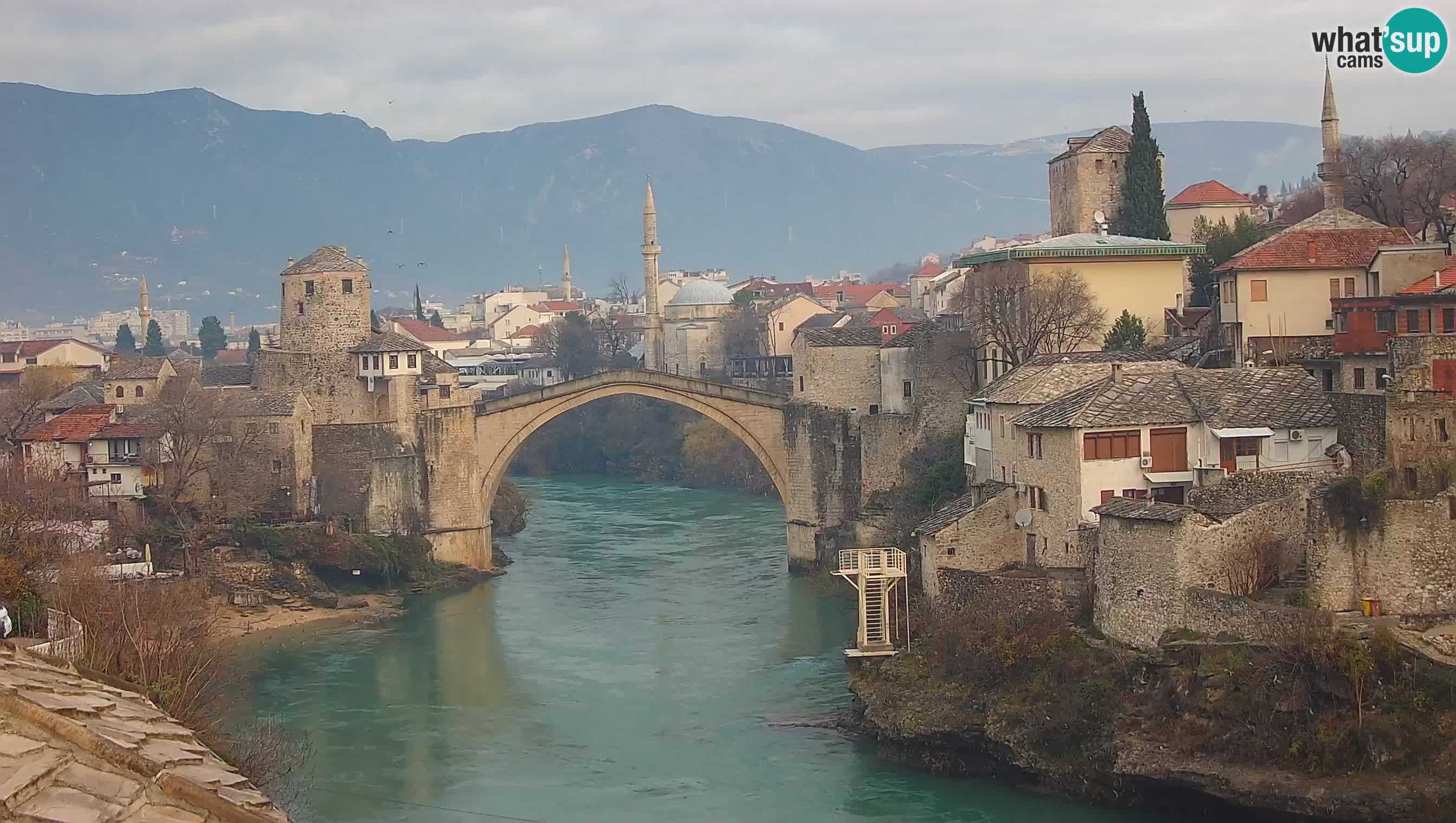 Mostar webcam – LIVE Old Bridge and Neretva river