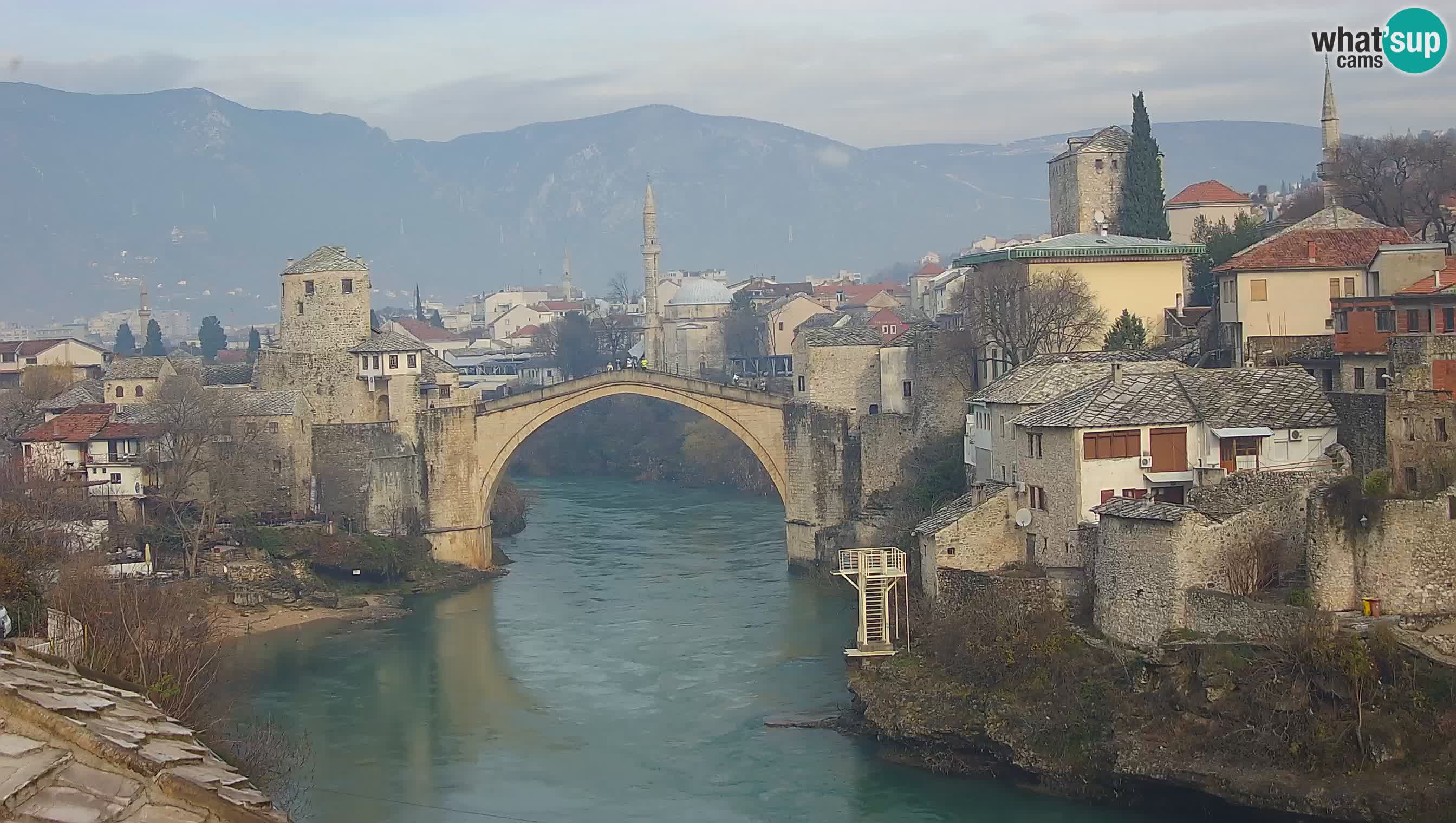 Live Webcam of Mostar – Stari Most (Old Bridge) and Neretva River