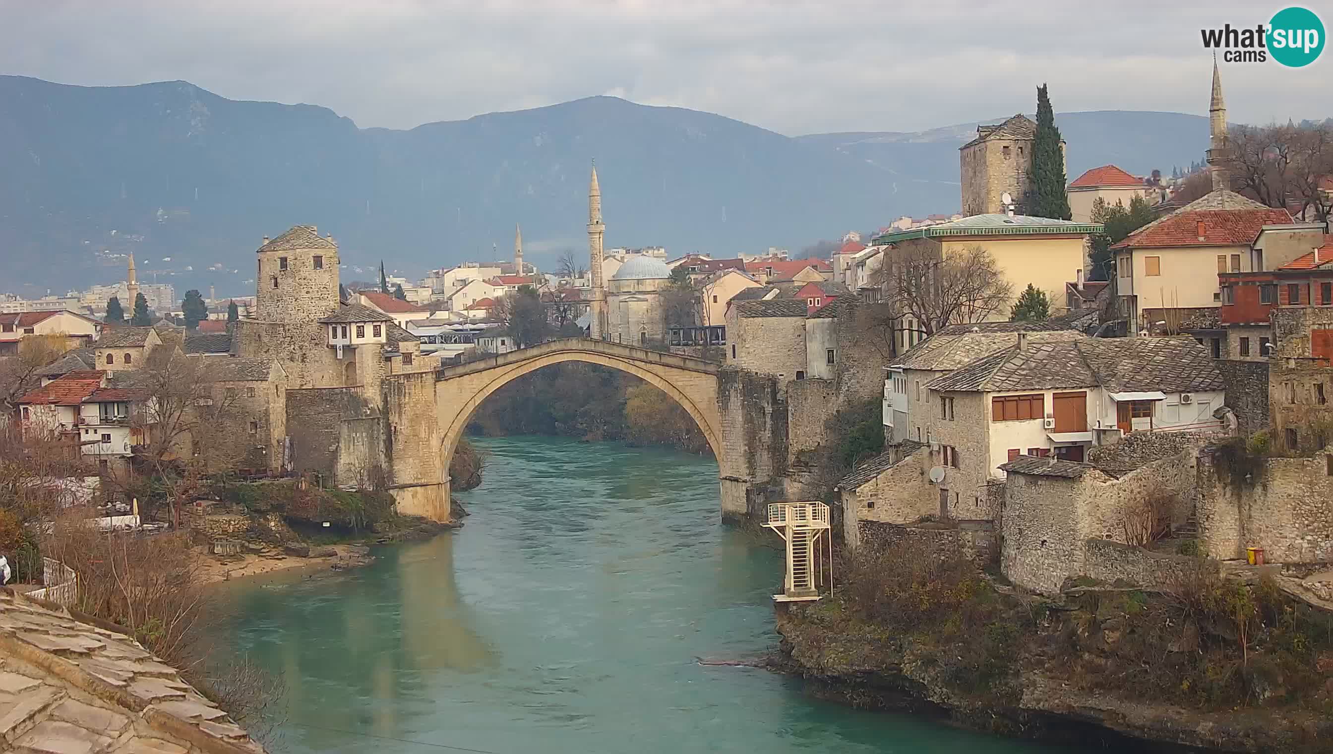 Live Webcam of Mostar – Stari Most (Old Bridge) and Neretva River