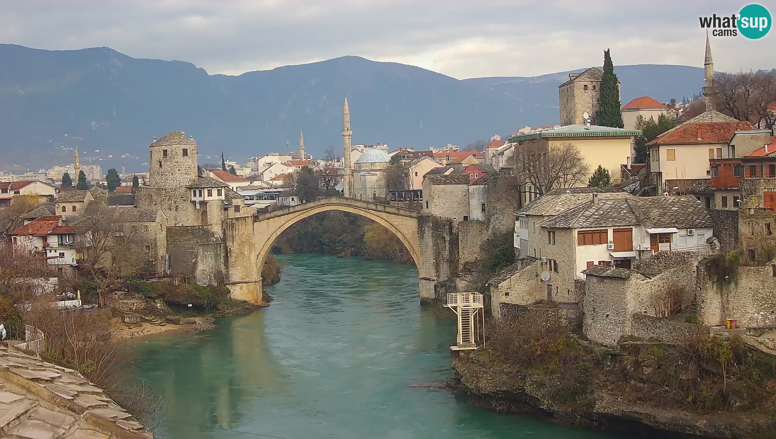 Live Webcam of Mostar – Stari Most (Old Bridge) and Neretva River