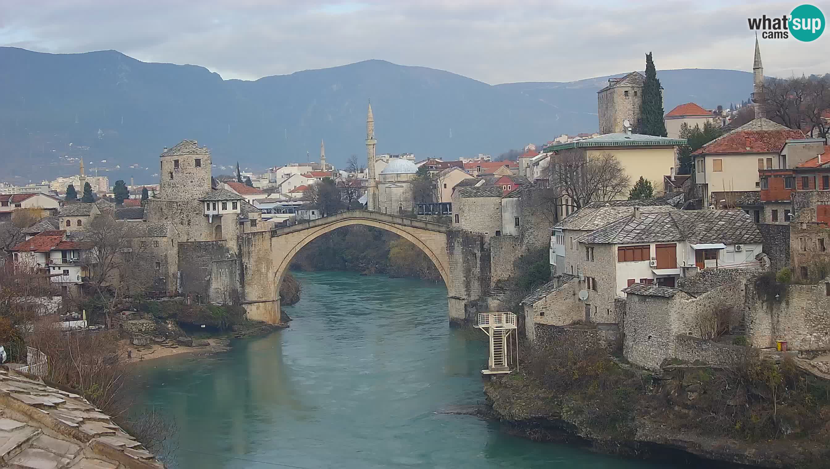 Mostar webcam – LIVE Old Bridge and Neretva river