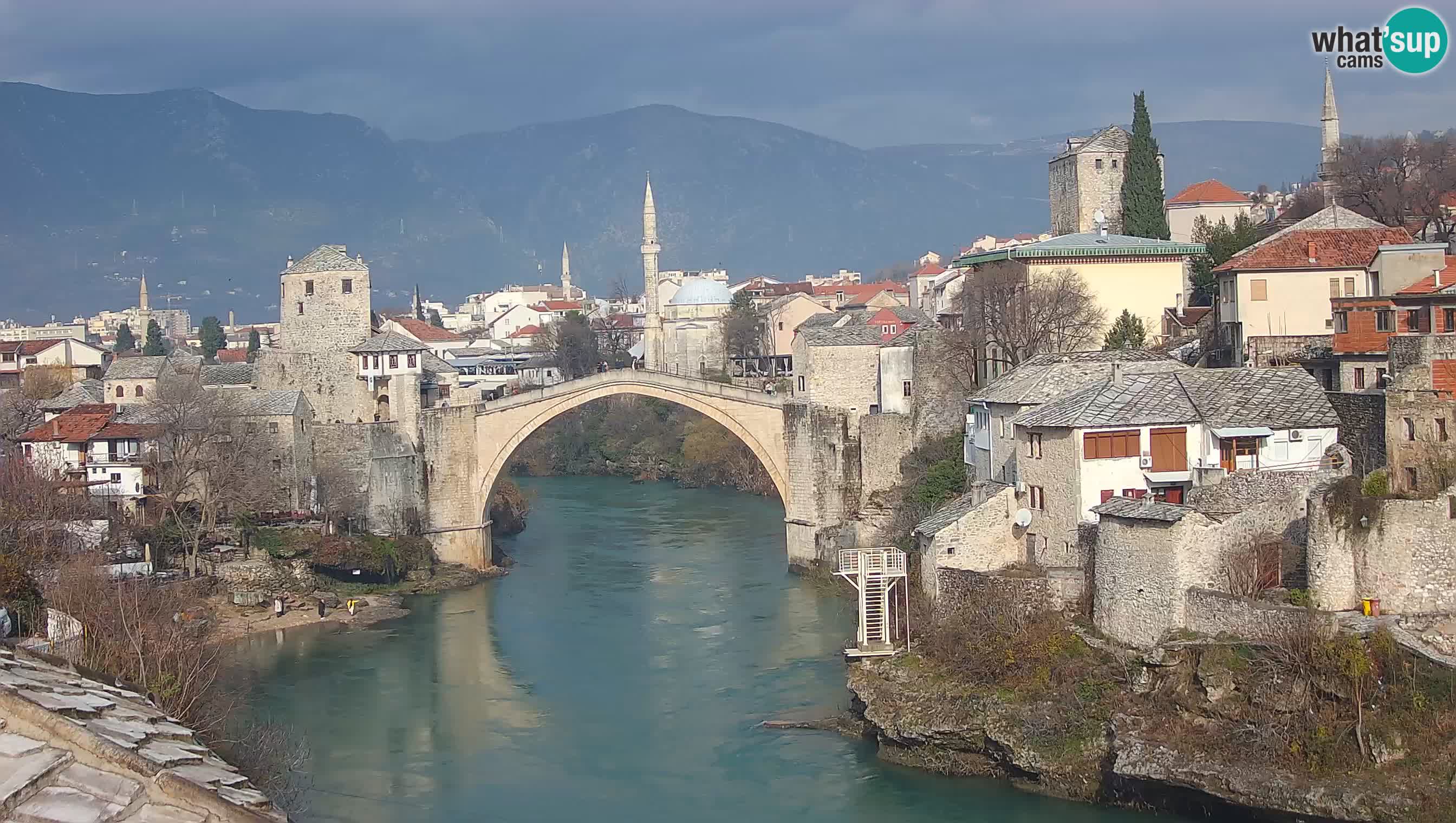 Mostar v živo – Spletna kamera na Starem mostu in reki Neretvi