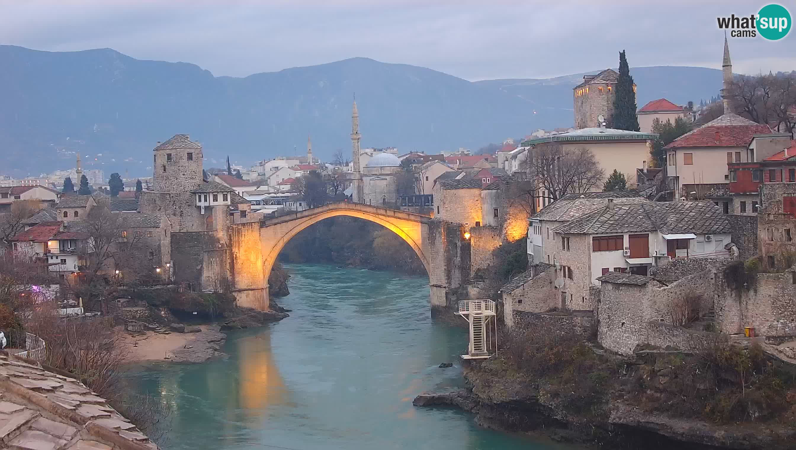 Live Webcam of Mostar – Stari Most (Old Bridge) and Neretva River
