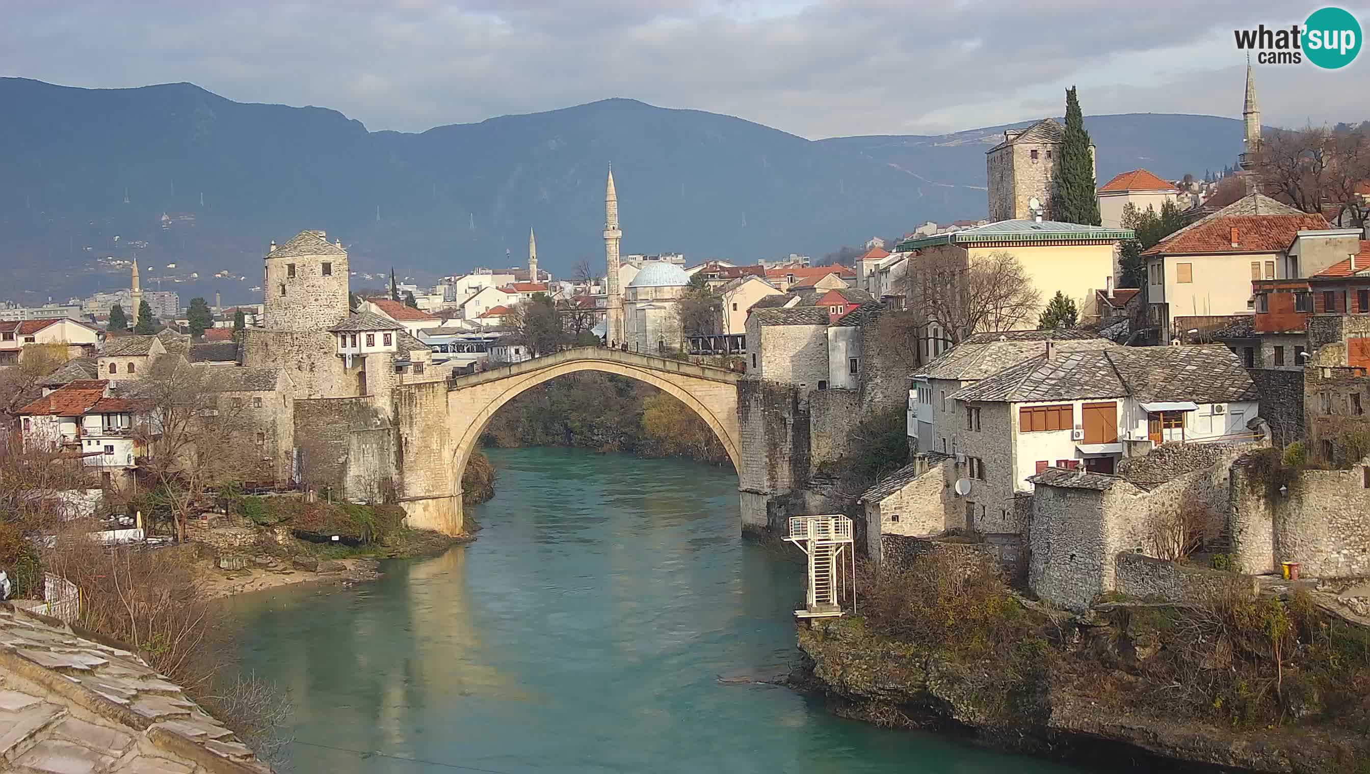 Mostar web kamera – Stari Most i rijeka Neretva – Goa Mostar