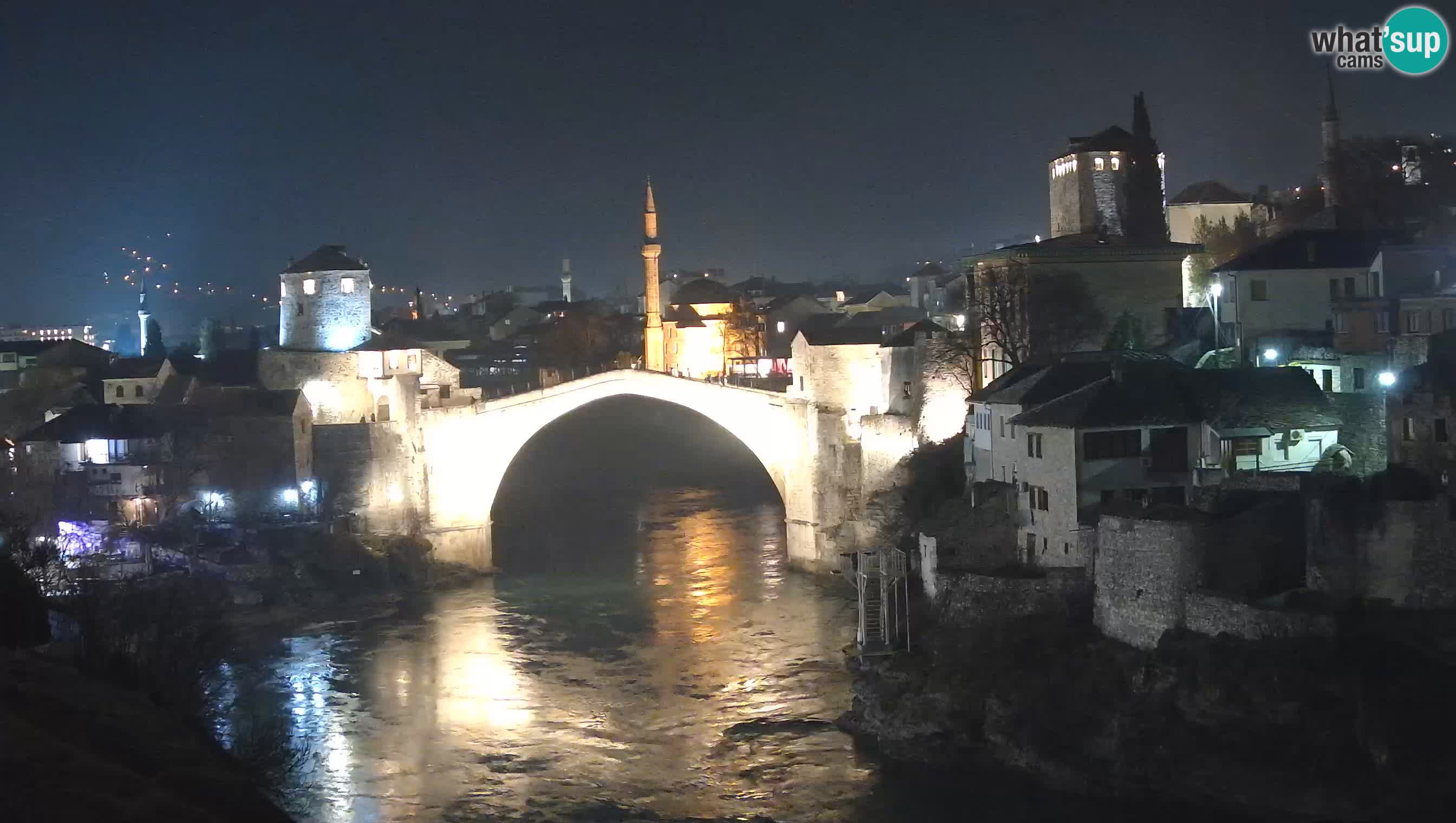 Webcam de Mostar – Le Vieux Pont sur la rivière Neretva