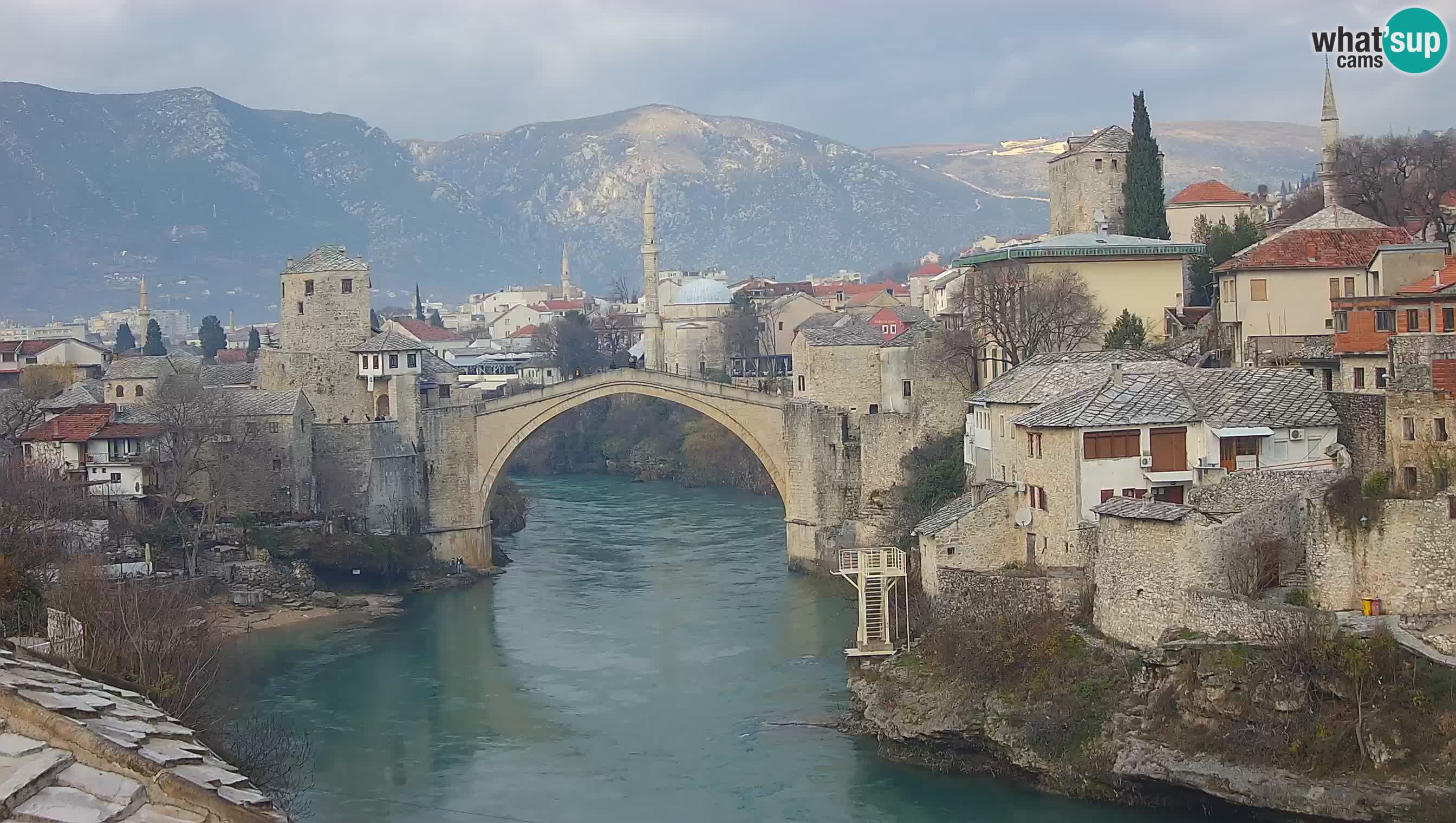 Mostar webcam – LIVE Old Bridge and Neretva river