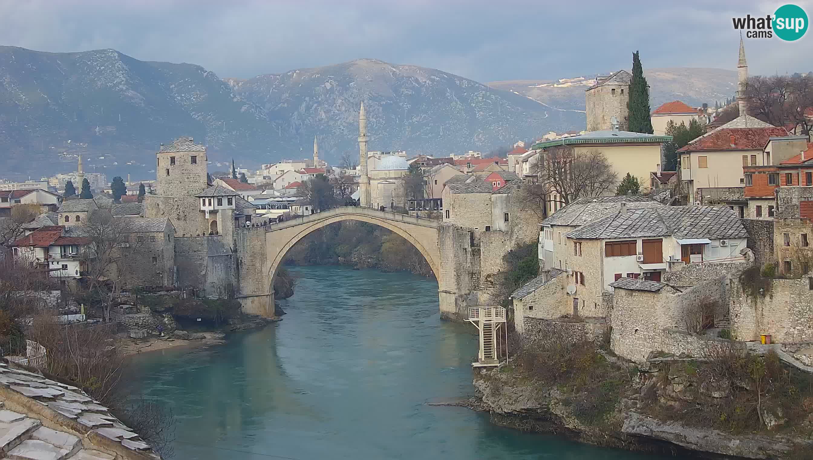 Mostar web kamera – Stari Most i rijeka Neretva – Goa Mostar