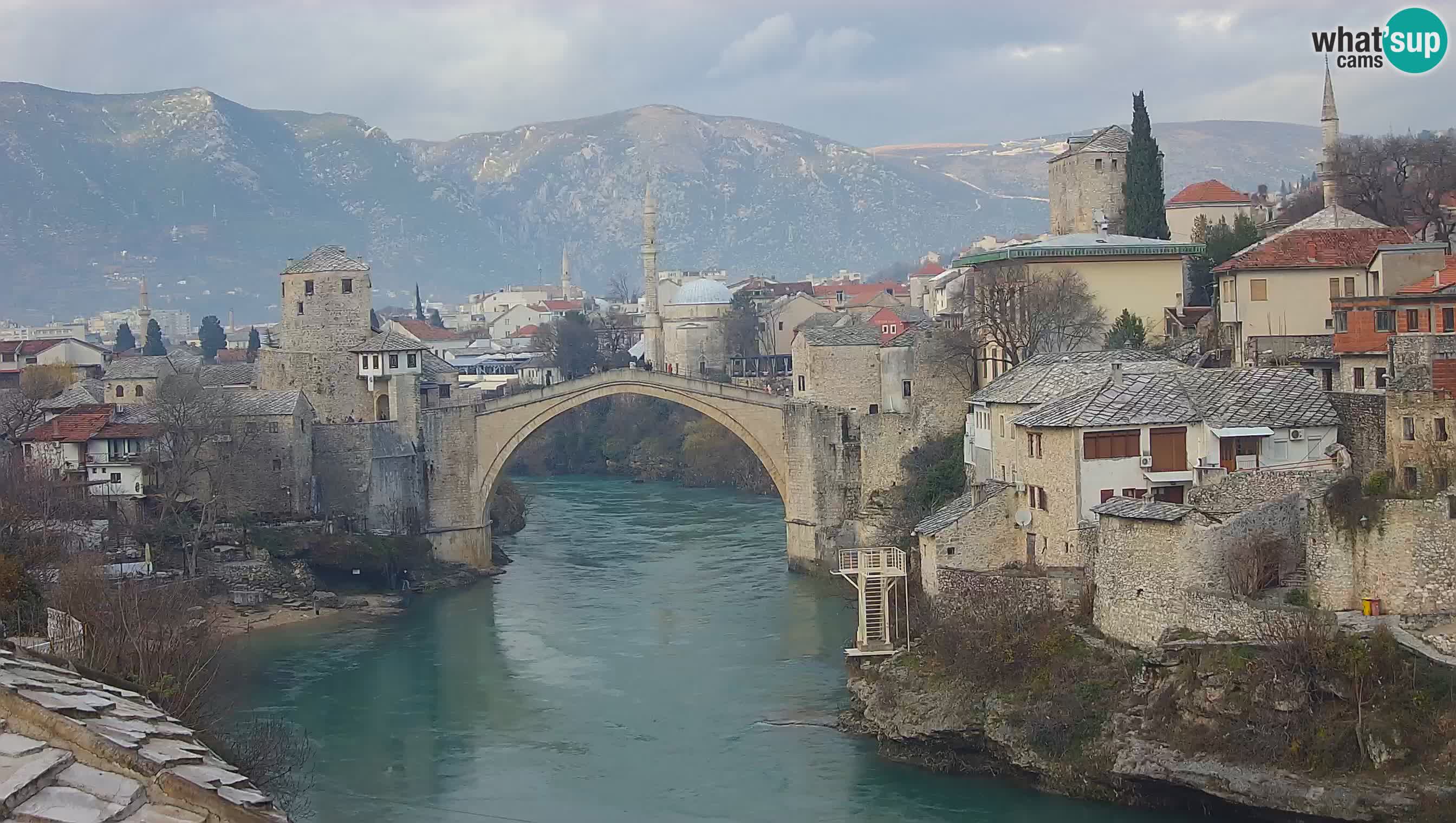 Mostar web kamera – Stari Most i rijeka Neretva – Goa Mostar