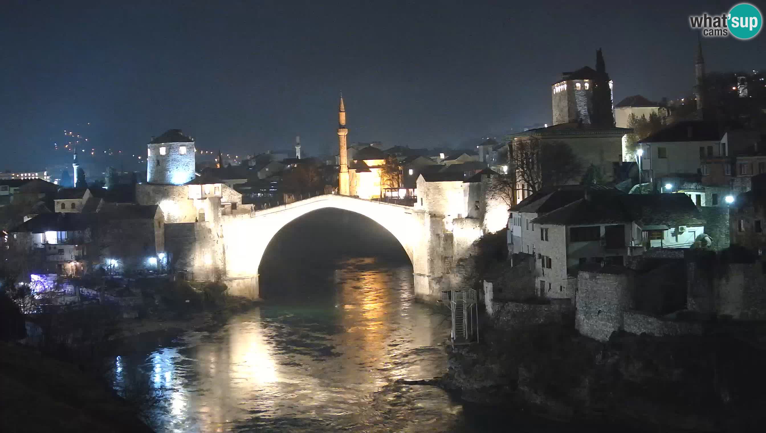 Webcam de Mostar – Le Vieux Pont sur la rivière Neretva