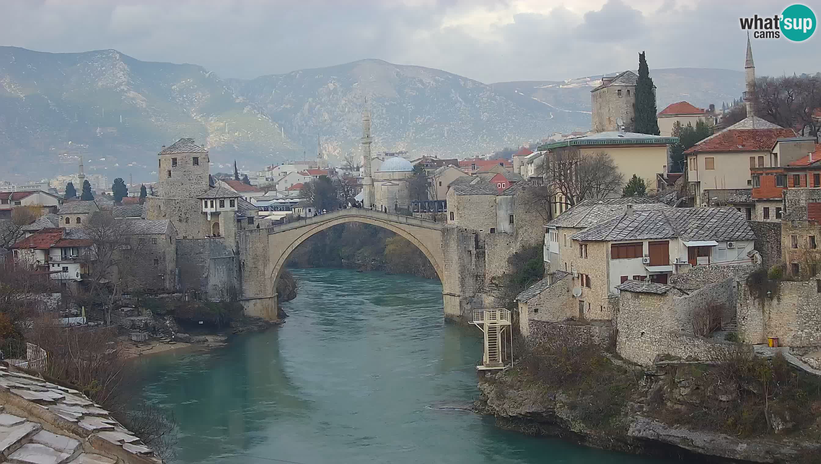 Live Webcam of Mostar – Stari Most (Old Bridge) and Neretva River