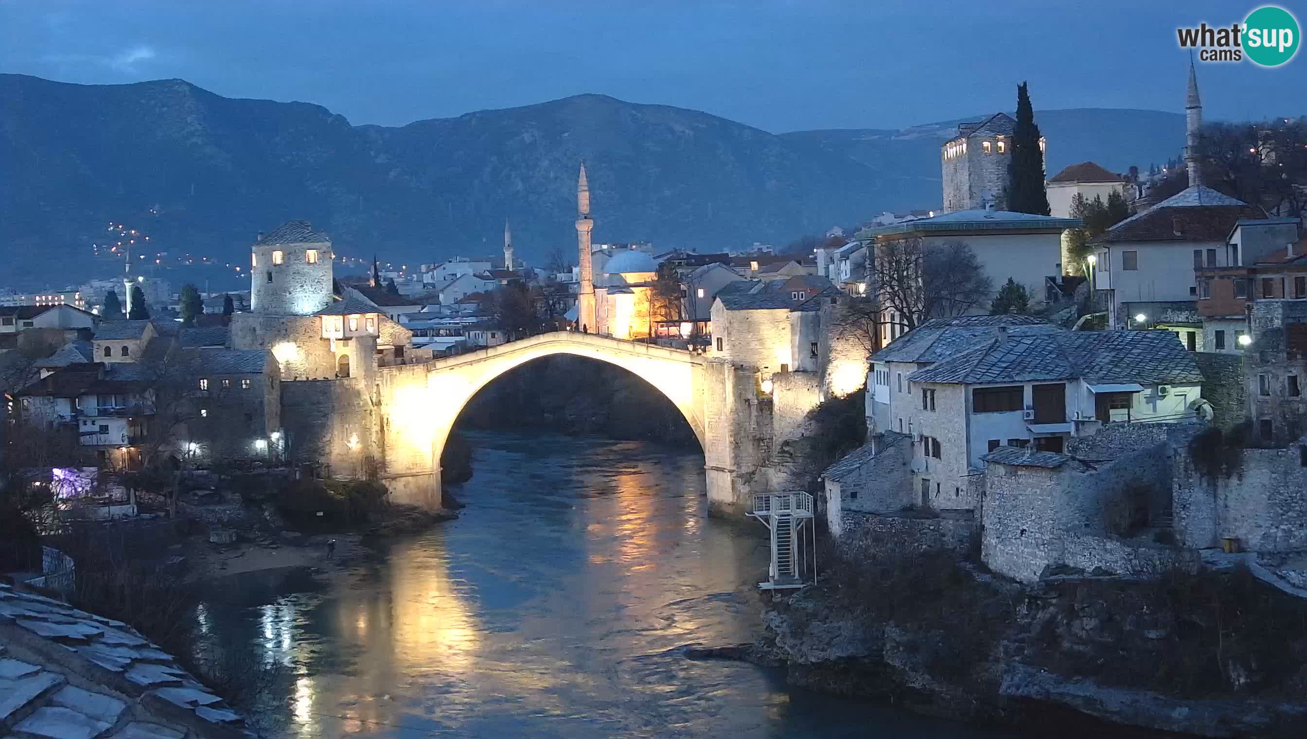 Mostar web kamera – Stari Most i rijeka Neretva – Goa Mostar