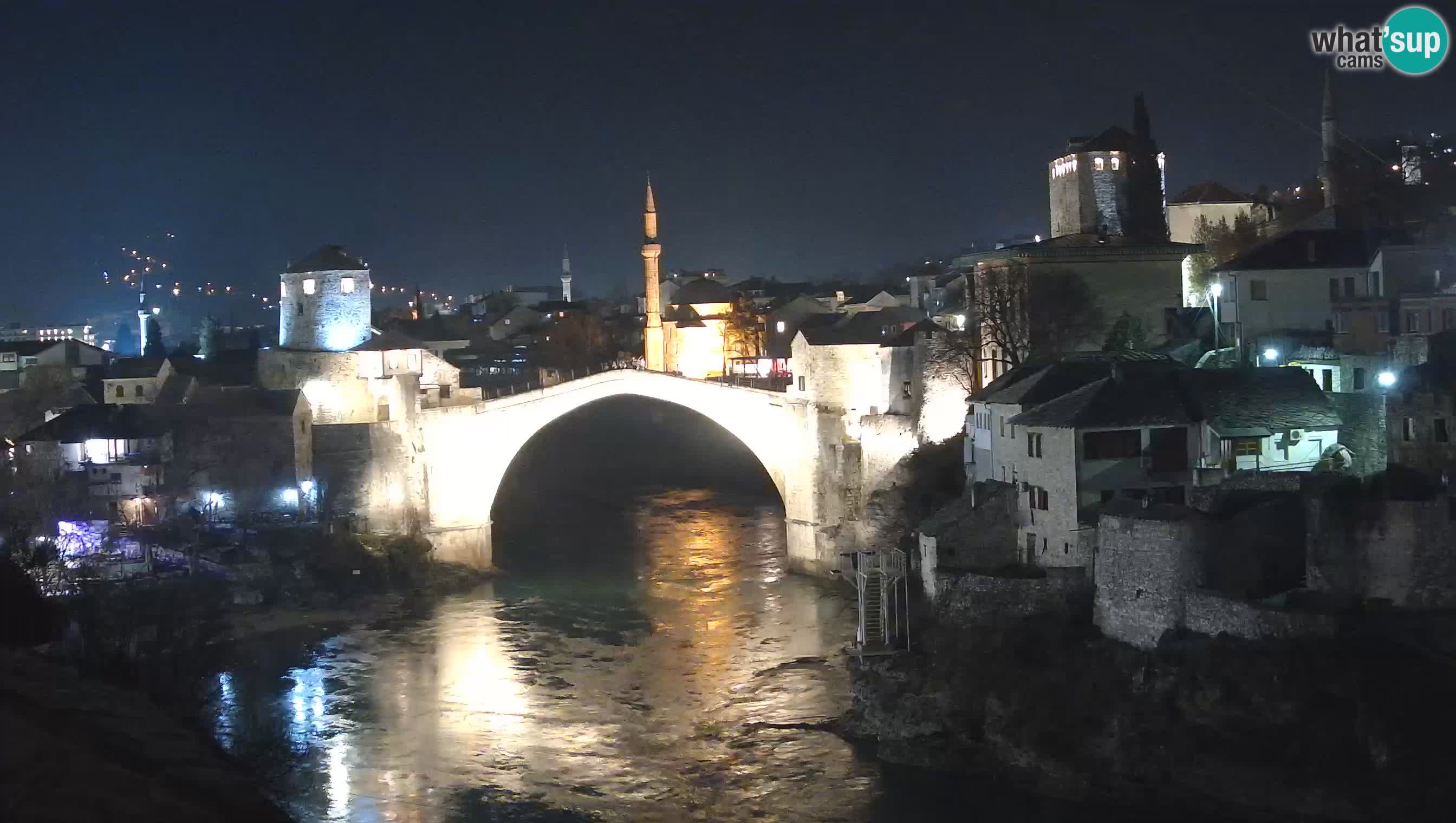 Webcam de Mostar – Le Vieux Pont sur la rivière Neretva