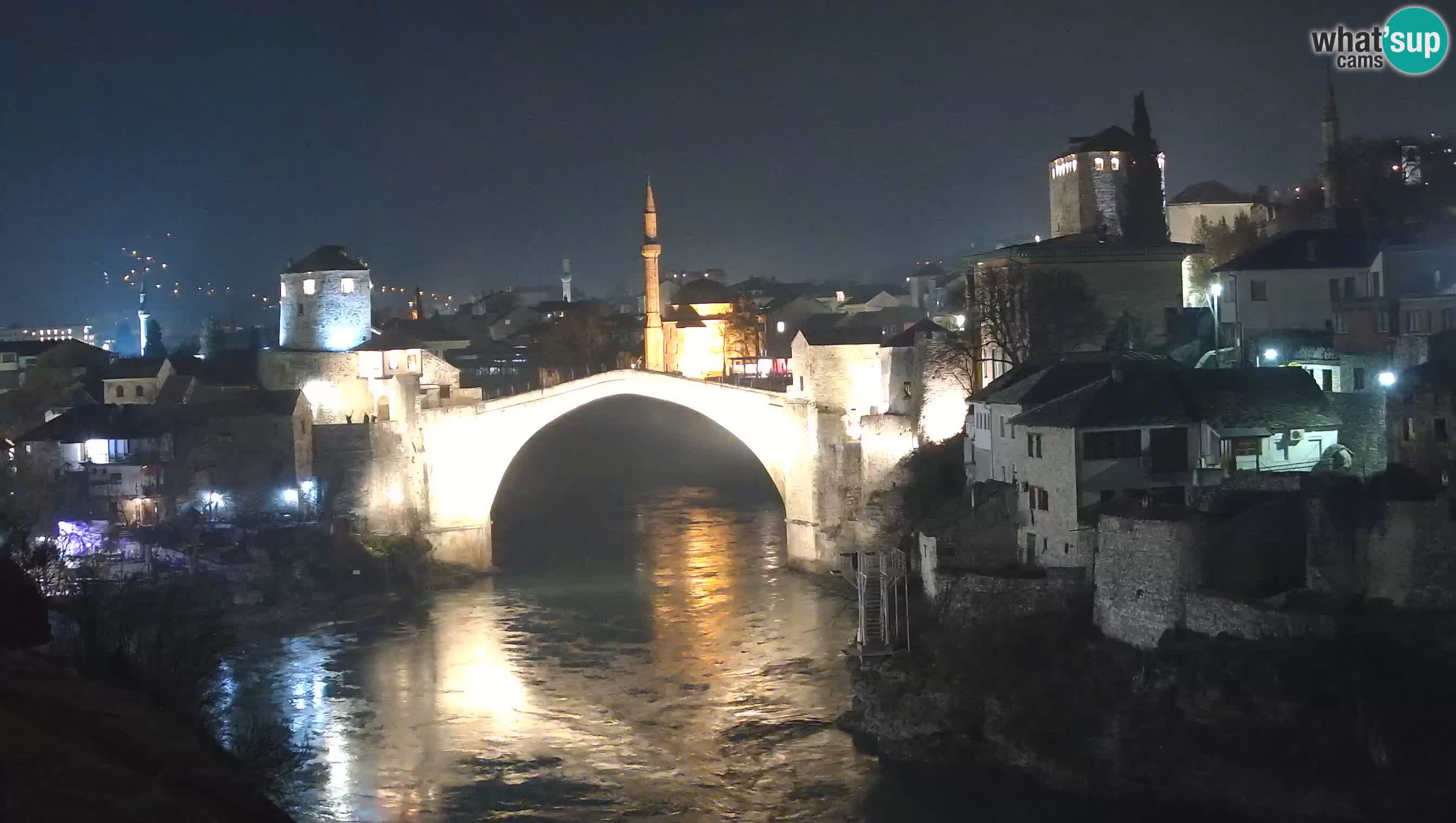 Webcam de Mostar – Le Vieux Pont sur la rivière Neretva