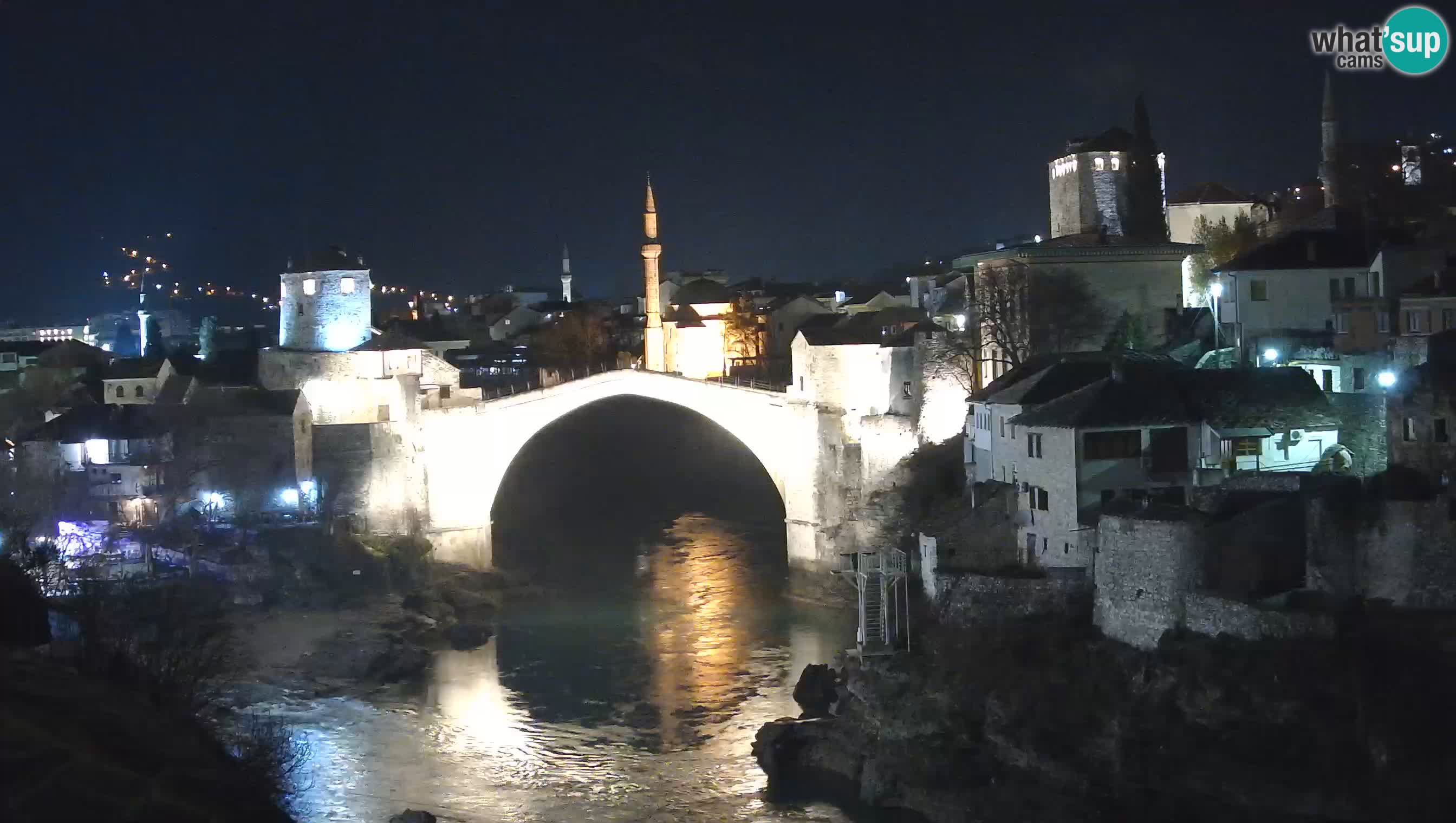 Webcam de Mostar – Le Vieux Pont sur la rivière Neretva