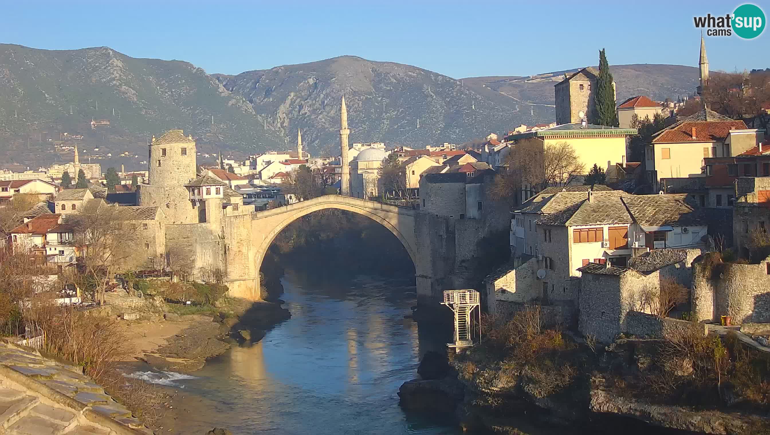 Mostar v živo – Spletna kamera na Starem mostu in reki Neretvi