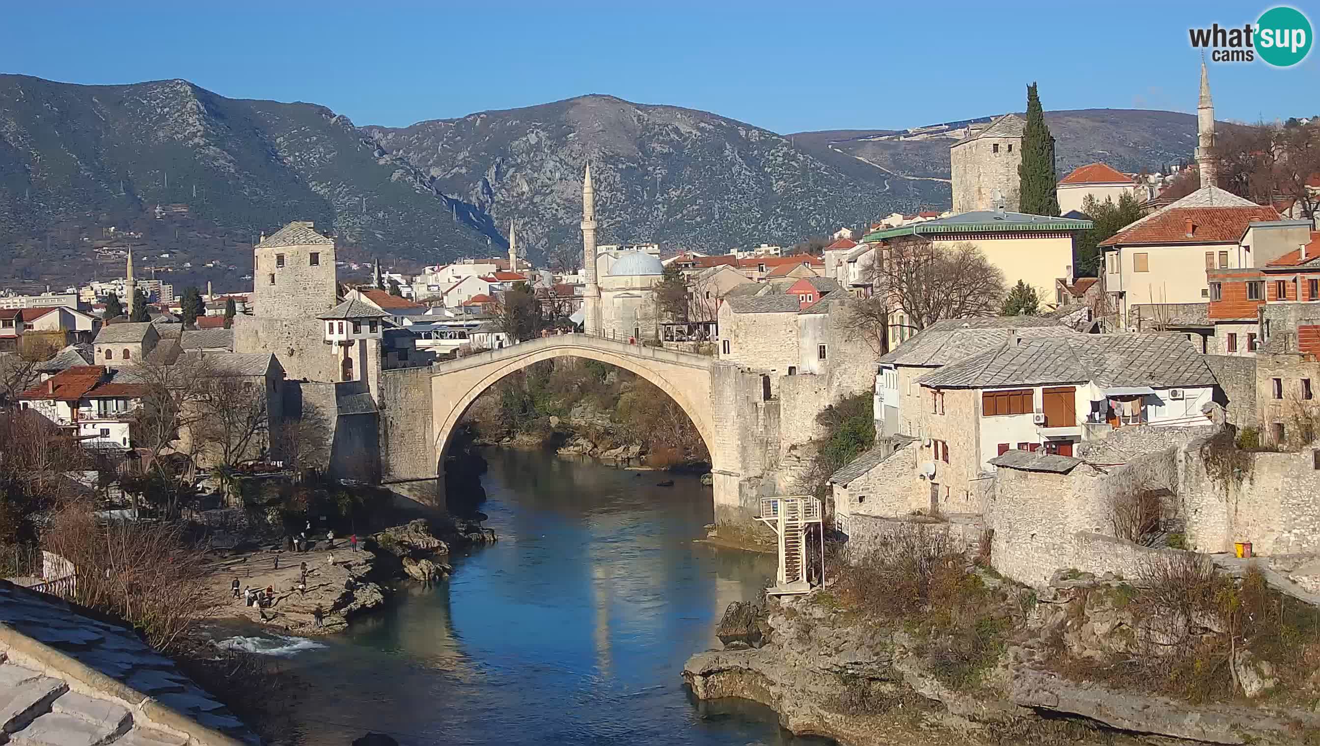 Mostar web kamera – Stari Most i rijeka Neretva – Goa Mostar