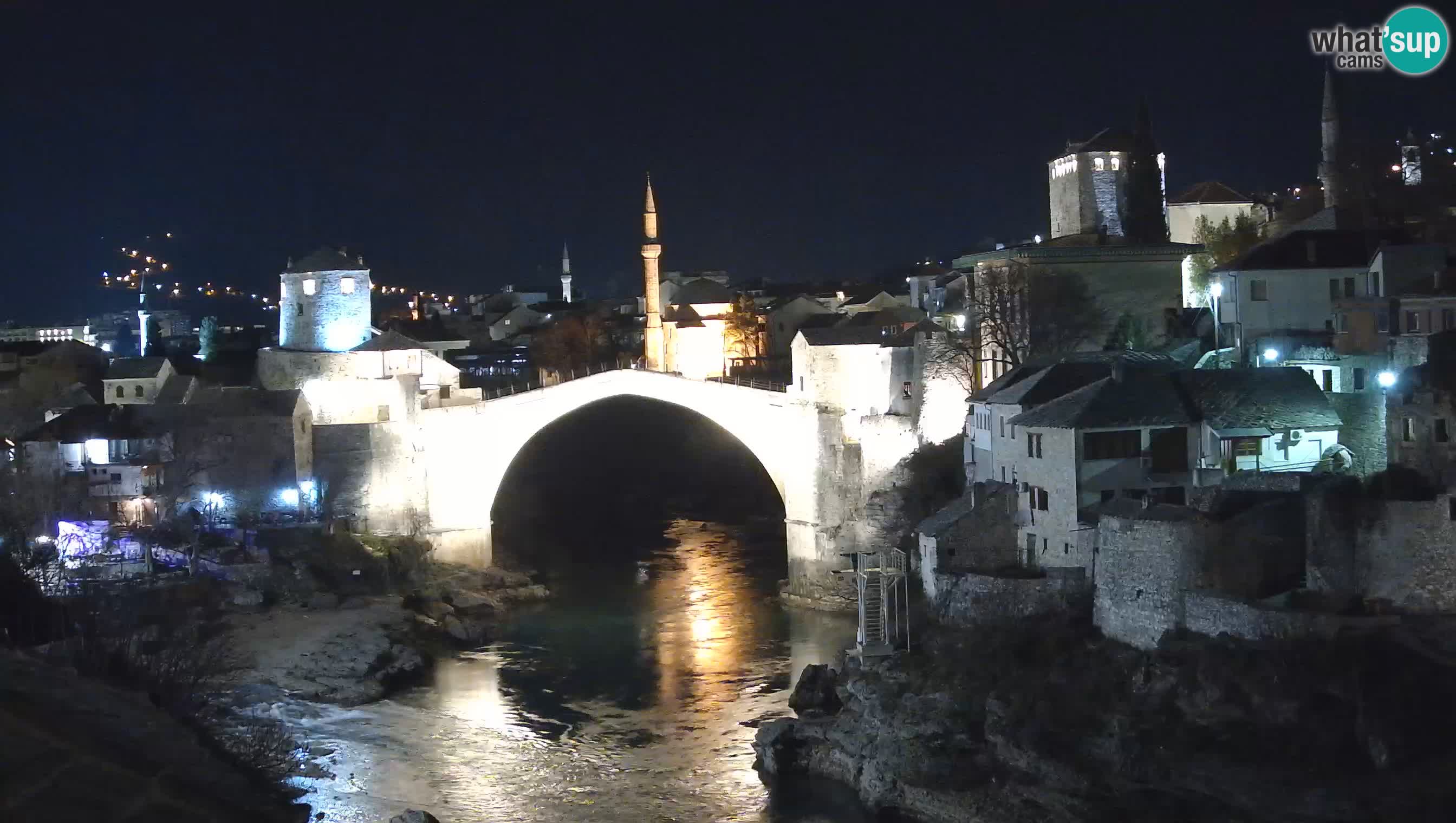 Cámara web de Mostar – El Viejo Puente sobre el río Neretva
