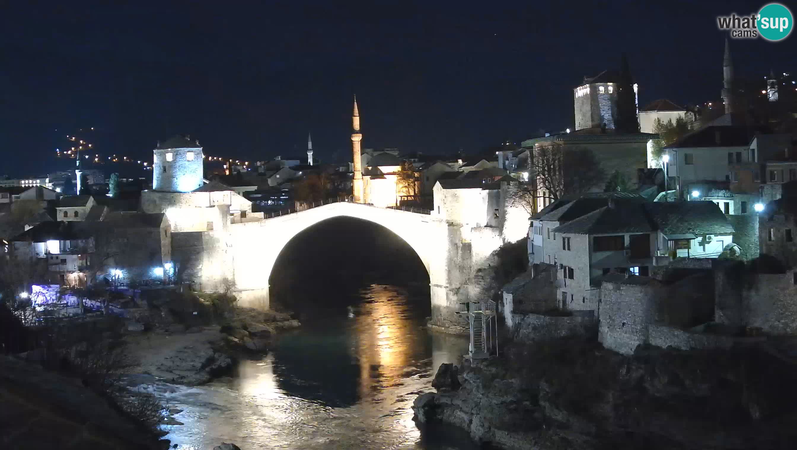Cámara web de Mostar – El Viejo Puente sobre el río Neretva