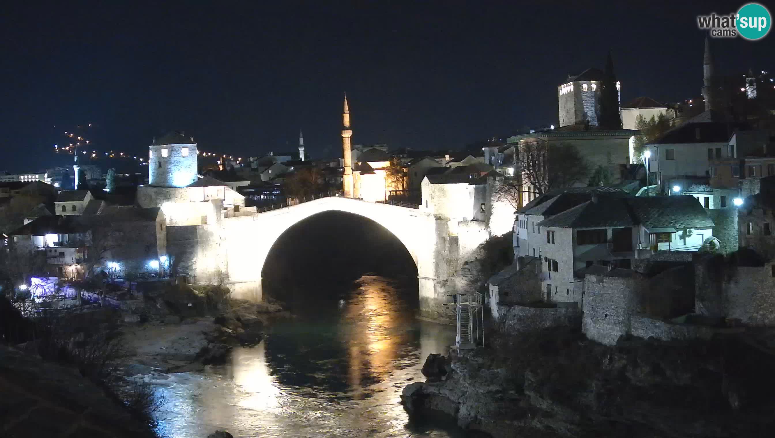 Webcam de Mostar – Le Vieux Pont sur la rivière Neretva