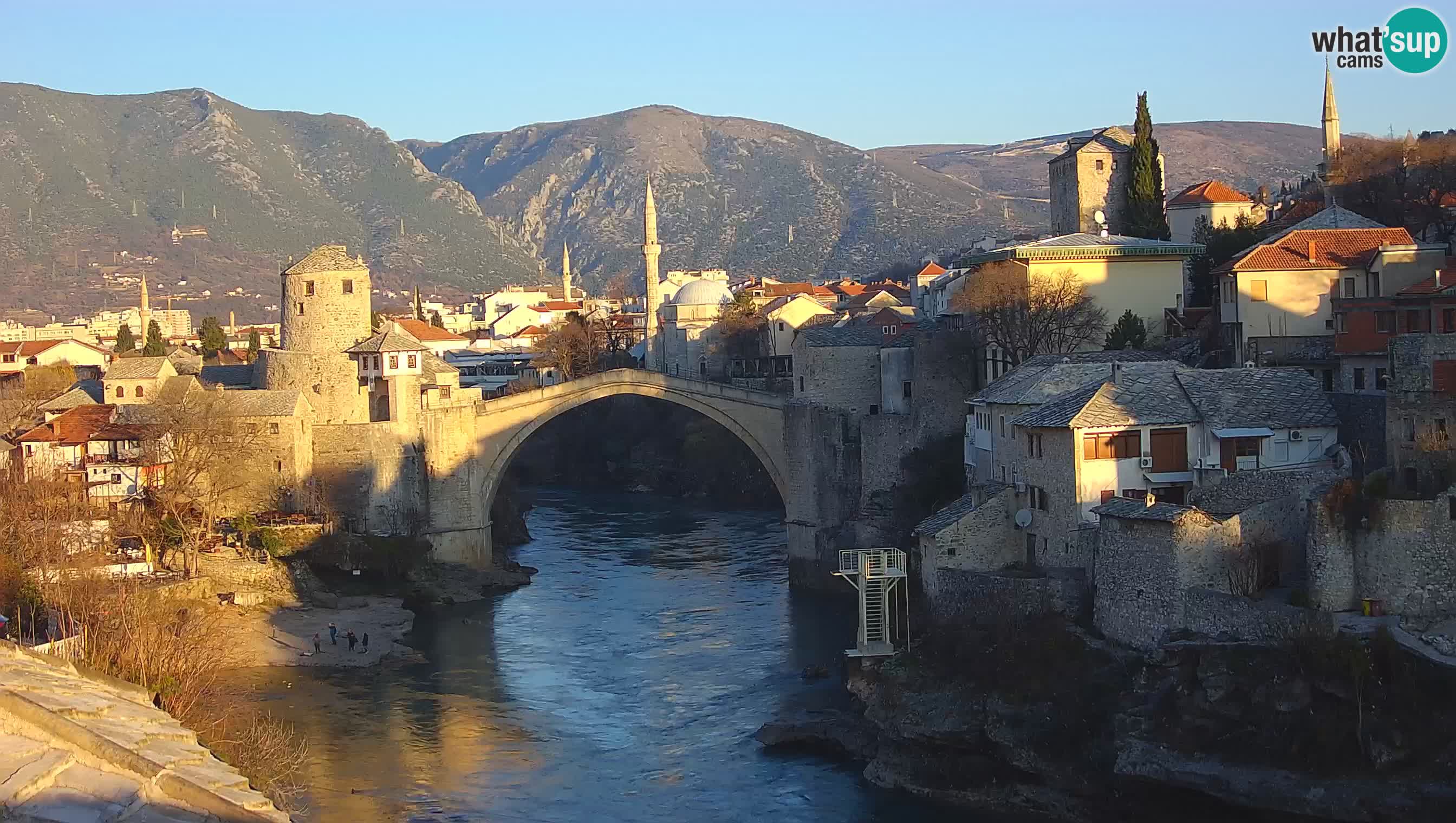 Mostar v živo – Spletna kamera na Starem mostu in reki Neretvi