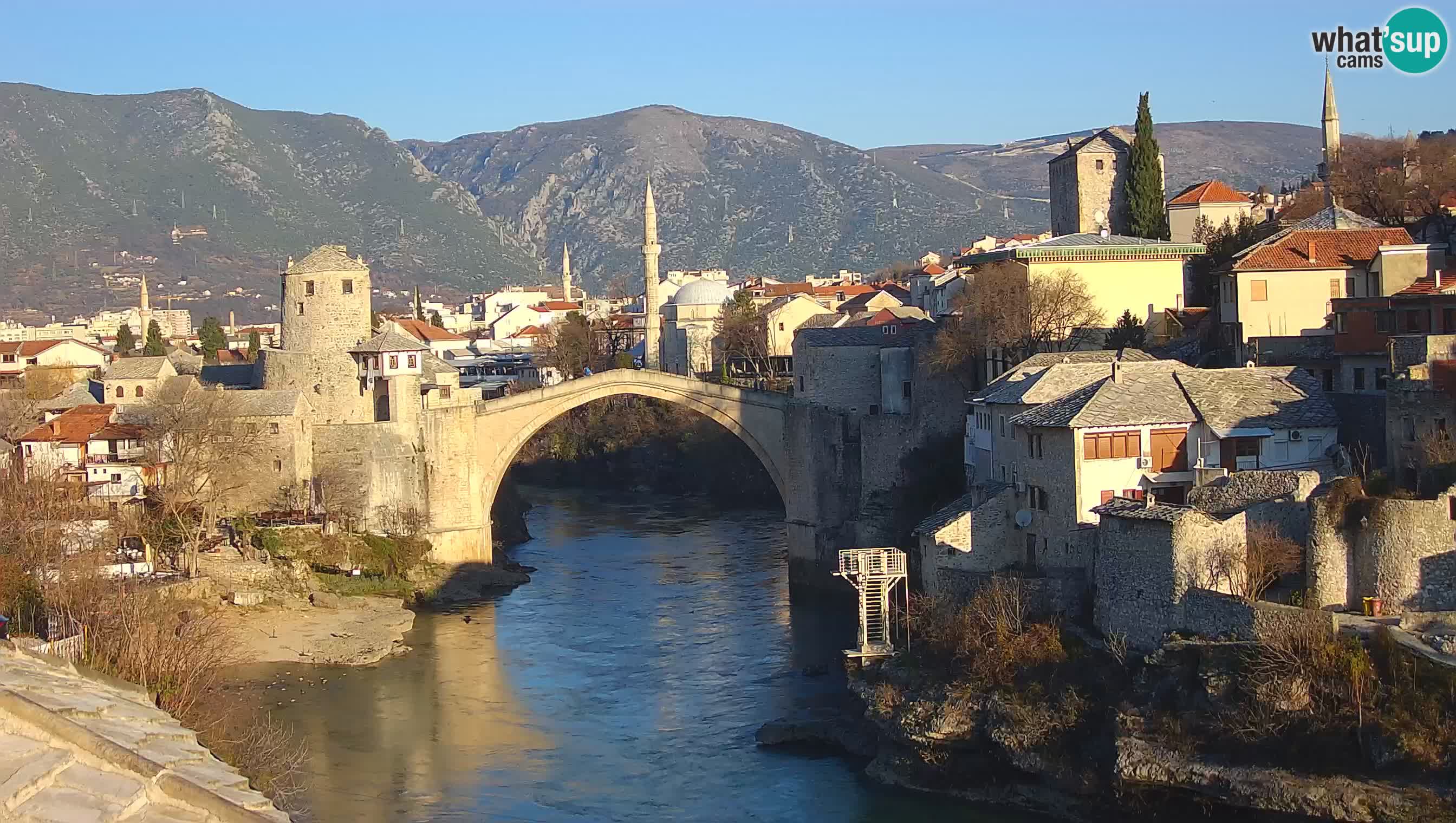 Mostar web kamera – Stari Most i rijeka Neretva – Goa Mostar