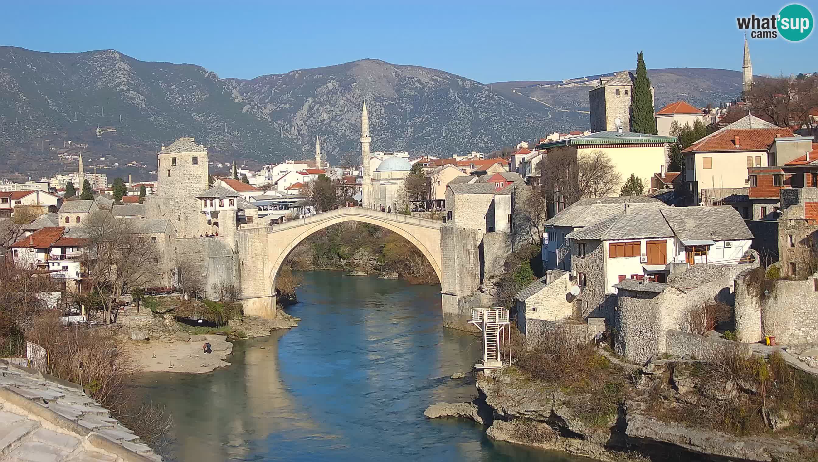 Mostar web kamera – Stari Most i rijeka Neretva – Goa Mostar