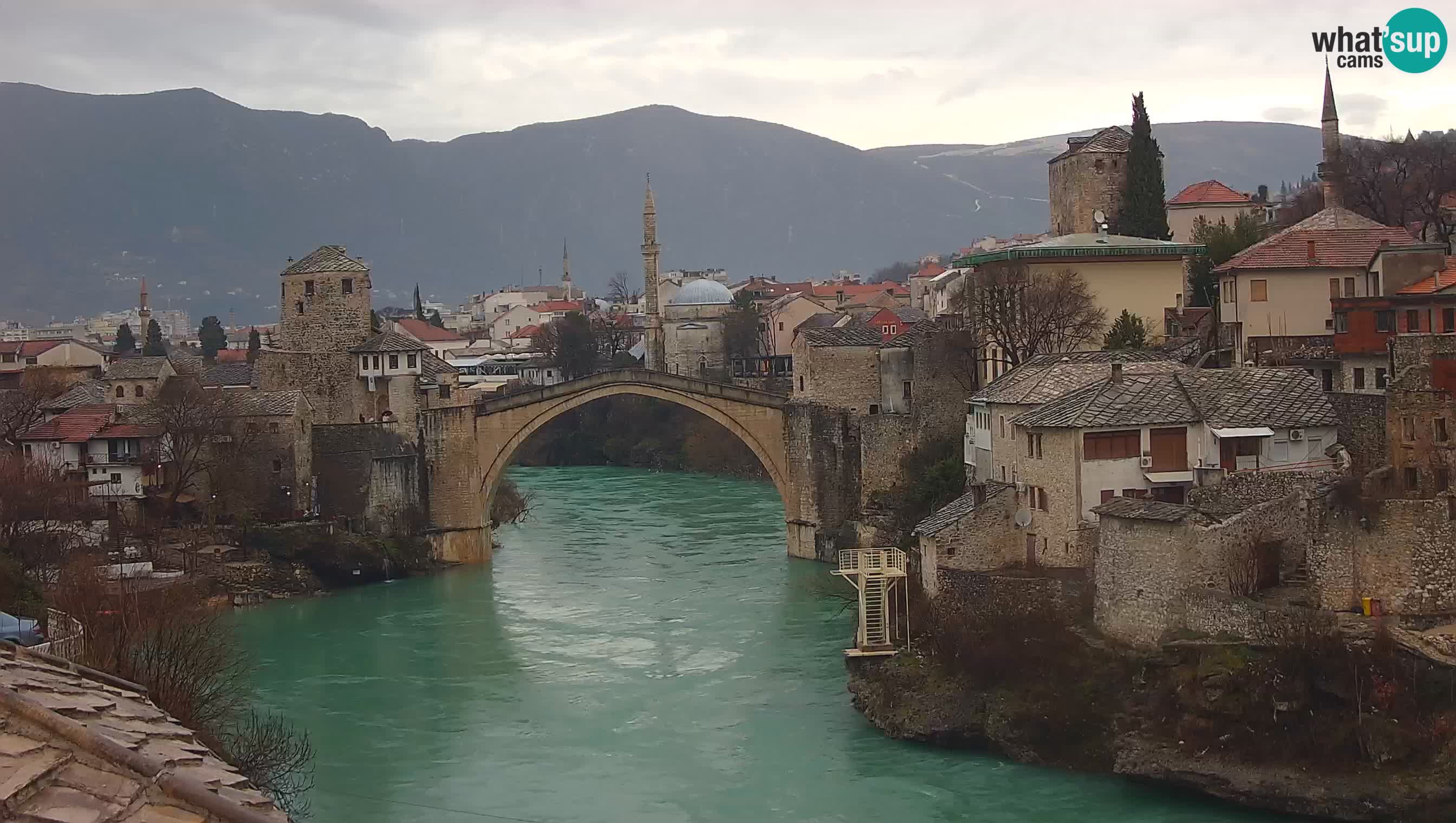 Mostar web kamera – Stari Most i rijeka Neretva – Goa Mostar