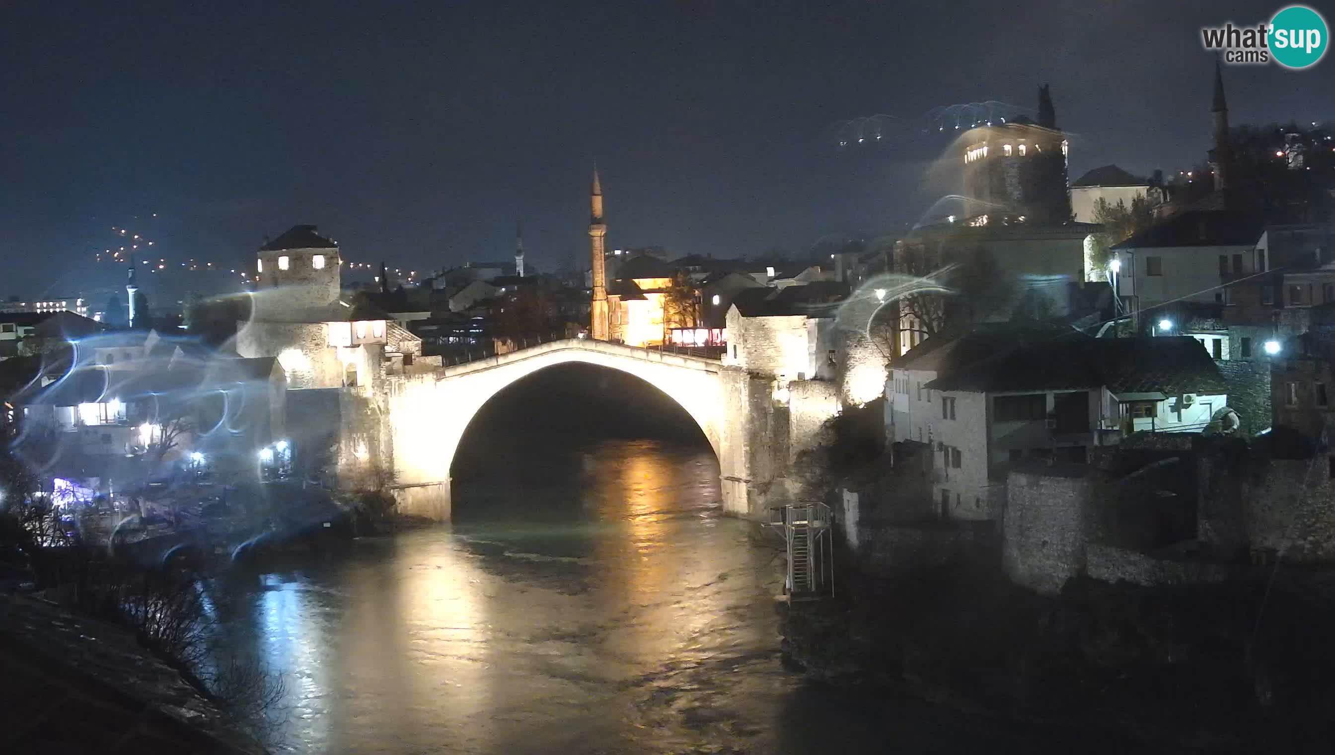 Mostar live – Webcam auf die Alte Brücke (Stari Most) und den Fluss Neretva