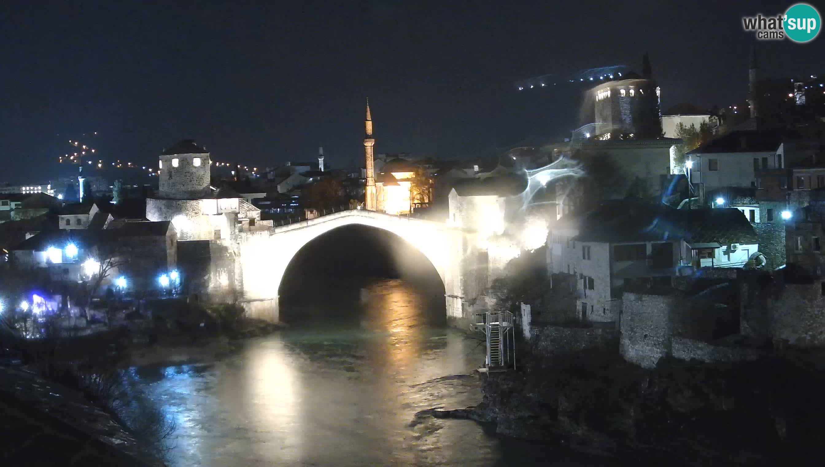 Mostar live – Webcam auf die Alte Brücke (Stari Most) und den Fluss Neretva