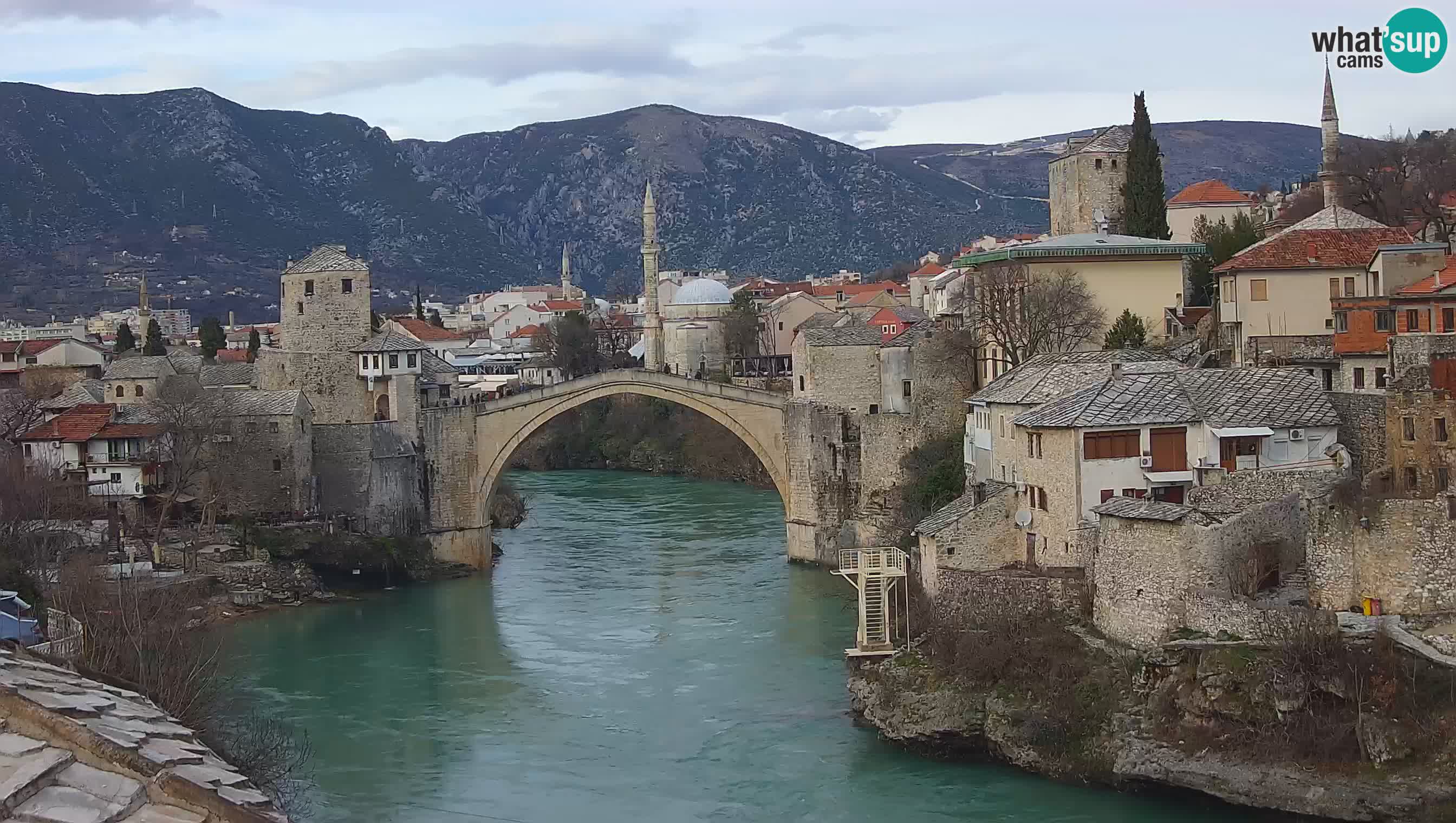 Live Webcam of Mostar – Stari Most (Old Bridge) and Neretva River