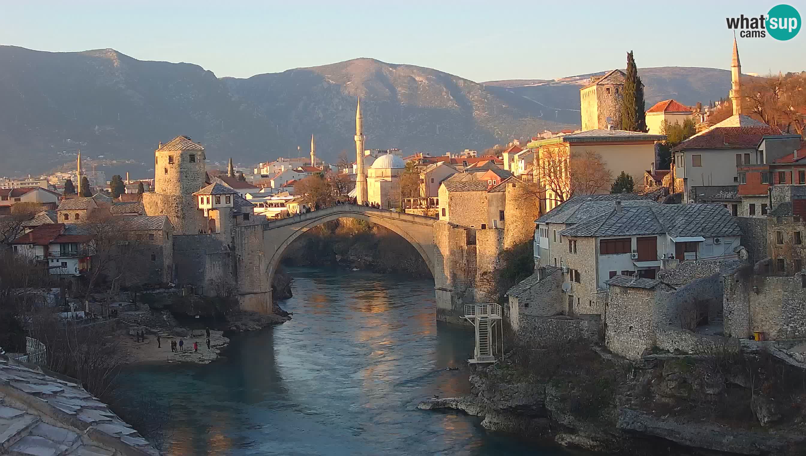 Webcam de Mostar – Le Vieux Pont sur la rivière Neretva