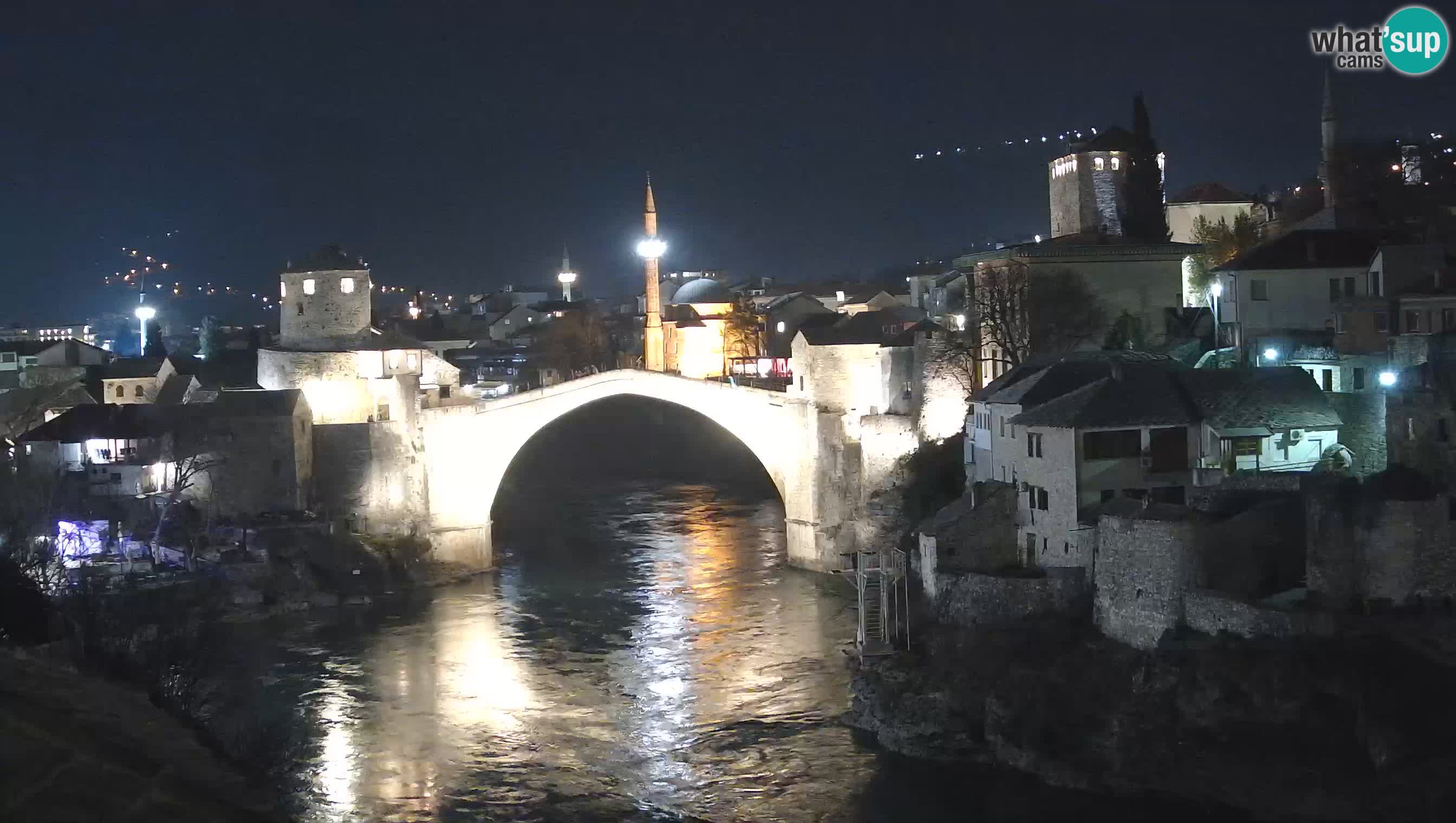 Webcam de Mostar – Le Vieux Pont sur la rivière Neretva