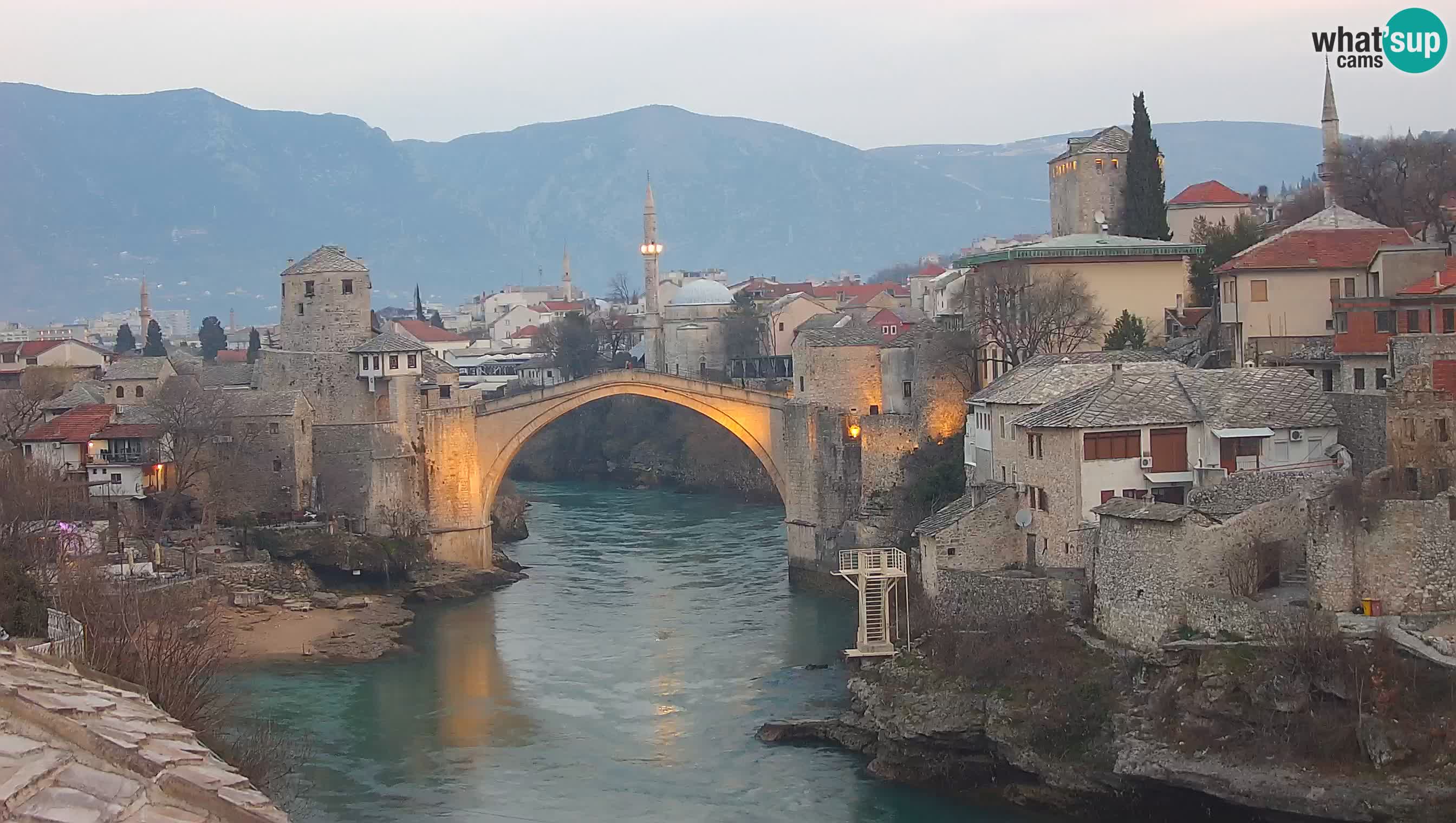 Mostar web kamera – Stari Most i rijeka Neretva – Goa Mostar