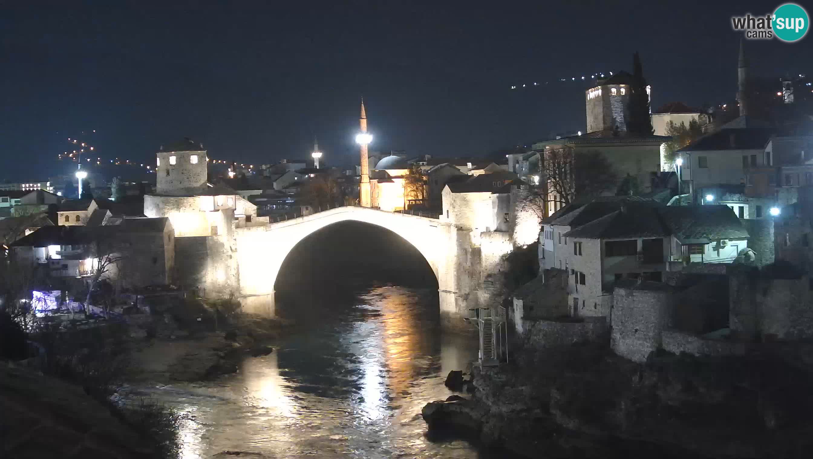 Cámara web de Mostar – El Viejo Puente sobre el río Neretva