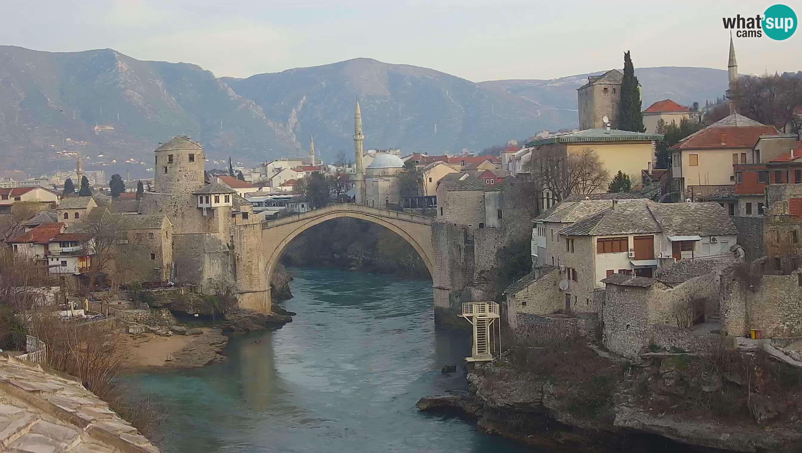 Mostar v živo – Spletna kamera na Starem mostu in reki Neretvi