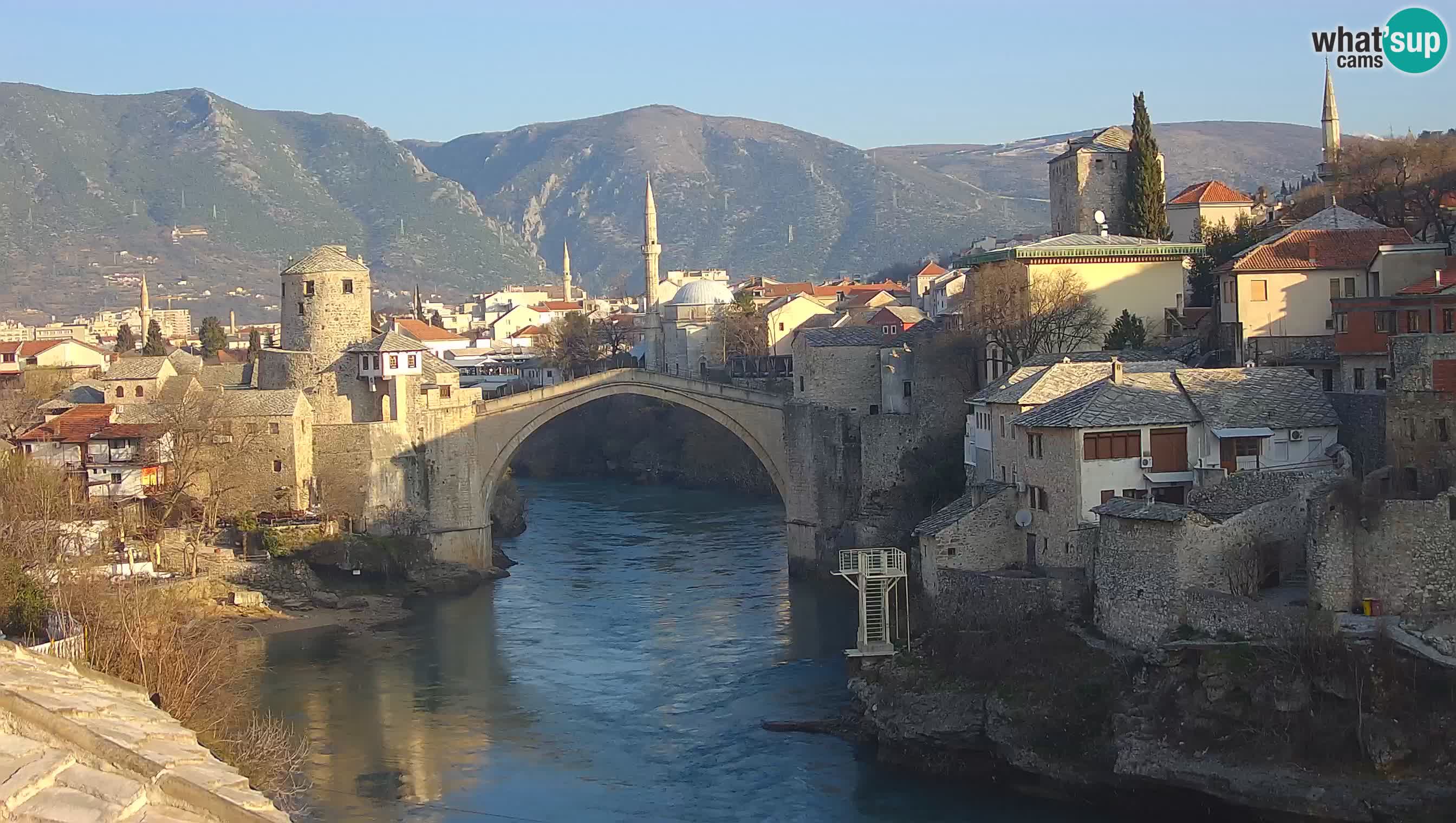 Mostar web kamera – Stari Most i rijeka Neretva – Goa Mostar