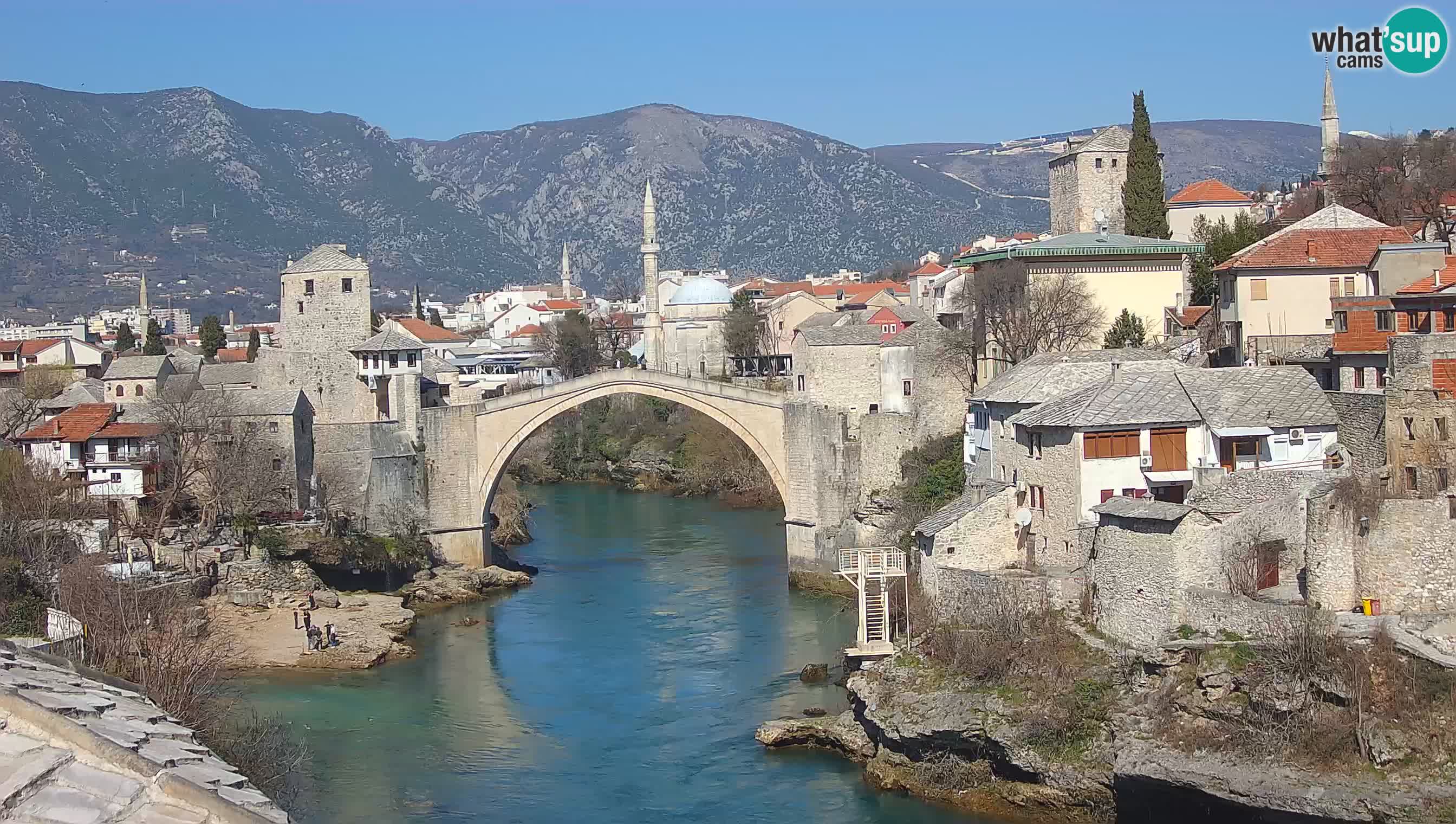 Mostar v živo – Spletna kamera na Starem mostu in reki Neretvi