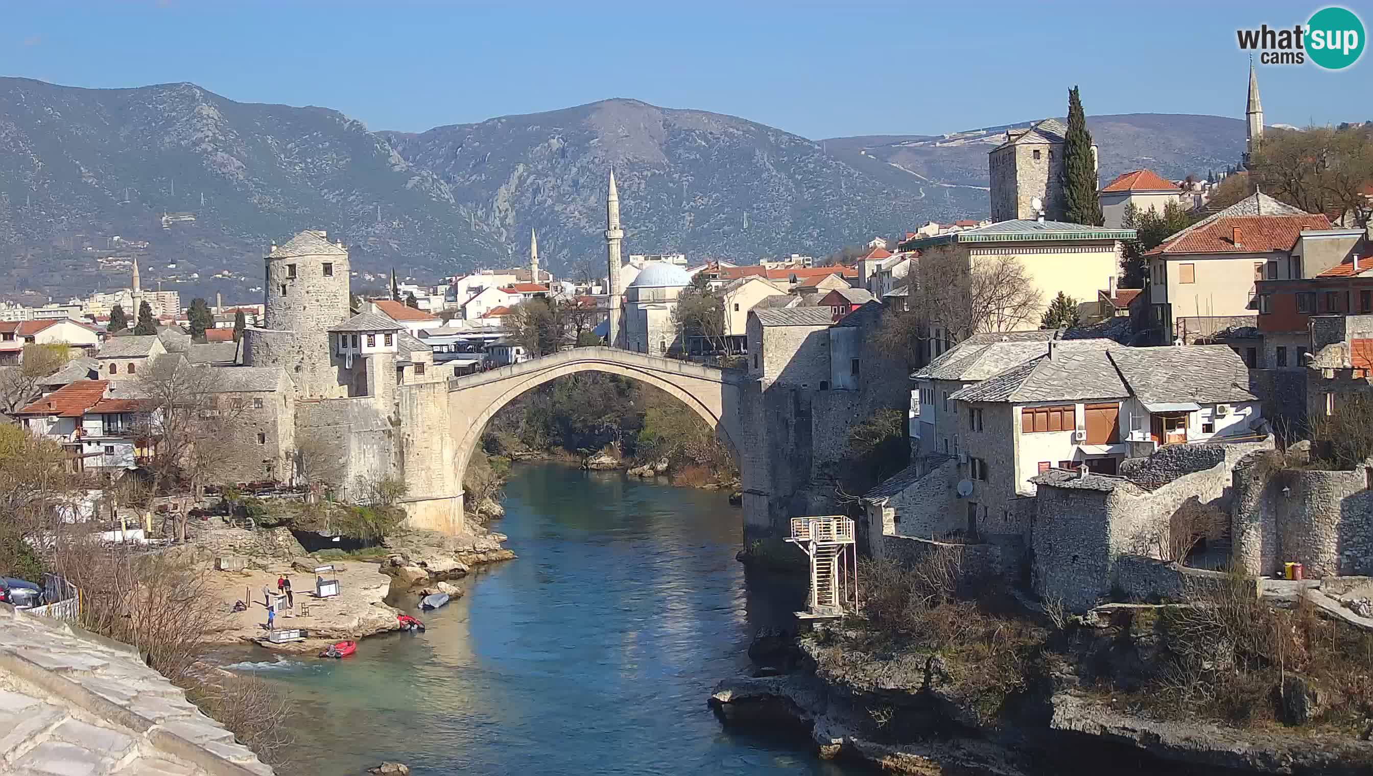 Mostar web kamera – Stari Most i rijeka Neretva – Goa Mostar