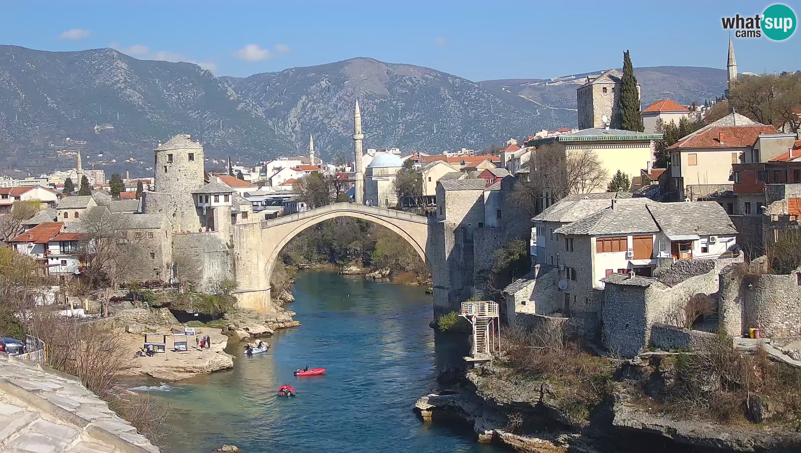 Mostar web kamera – Stari Most i rijeka Neretva – Goa Mostar