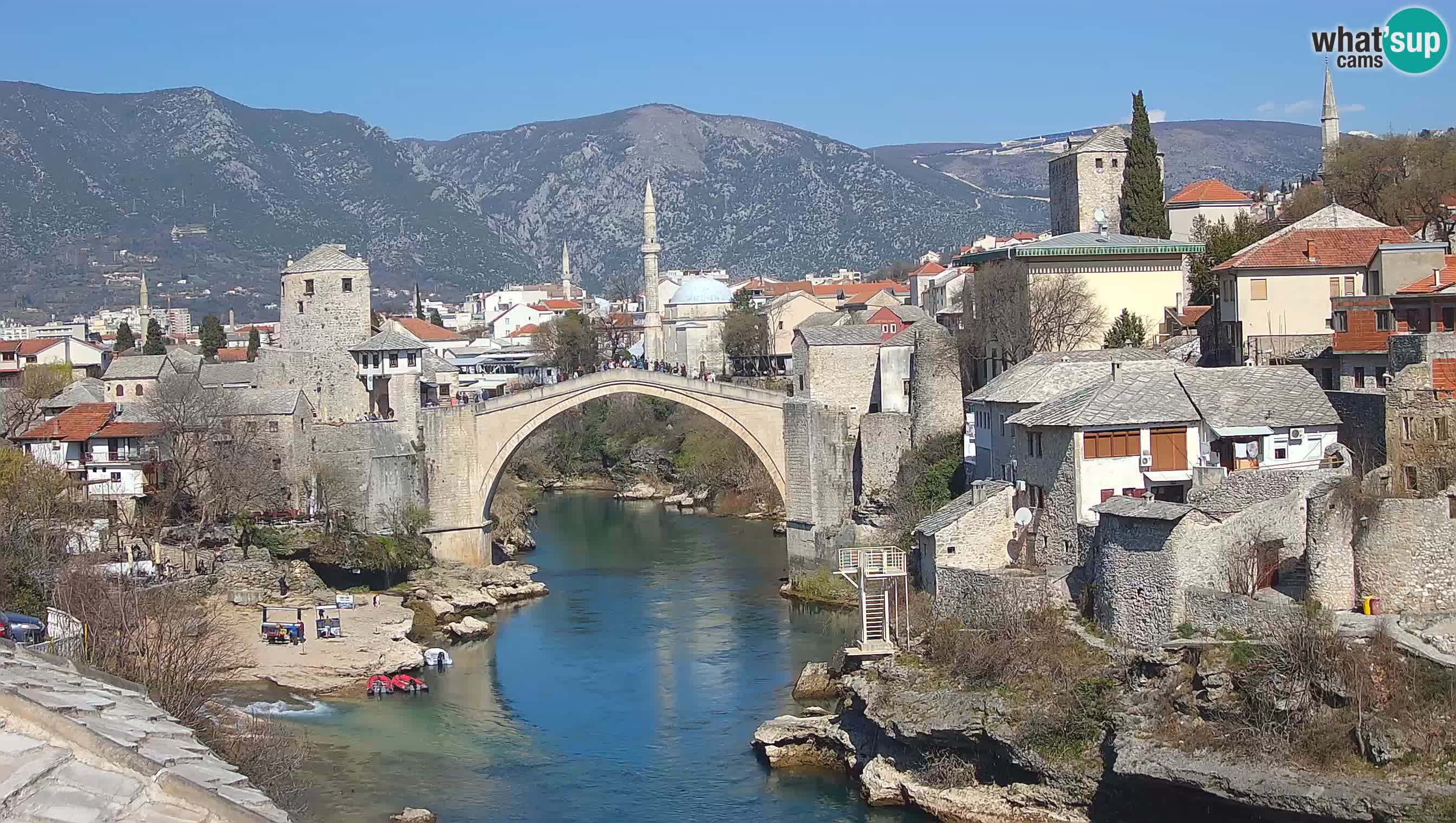 Mostar web kamera – Stari Most i rijeka Neretva – Goa Mostar