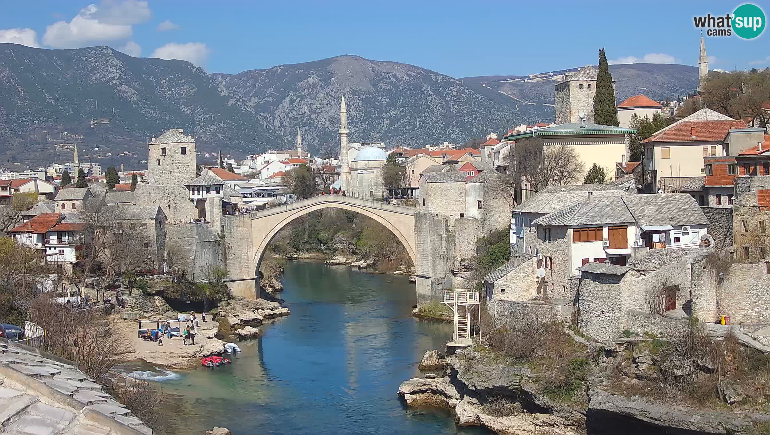 Webcam de Mostar – Le Vieux Pont sur la rivière Neretva