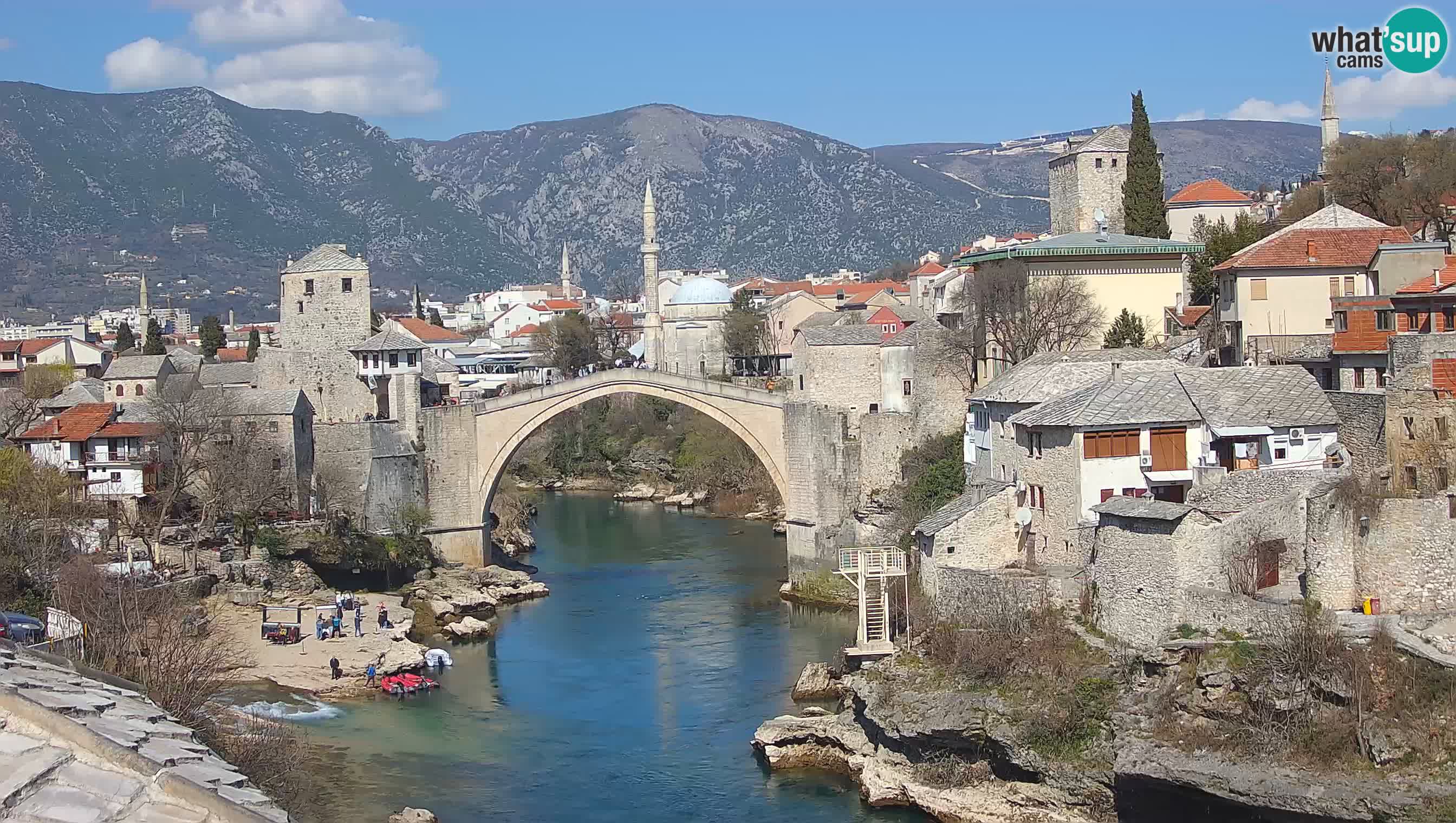 Webcam de Mostar – Le Vieux Pont sur la rivière Neretva
