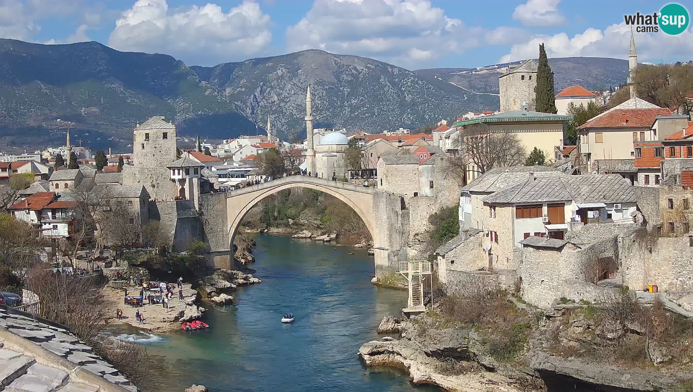 Webcam de Mostar – Le Vieux Pont sur la rivière Neretva