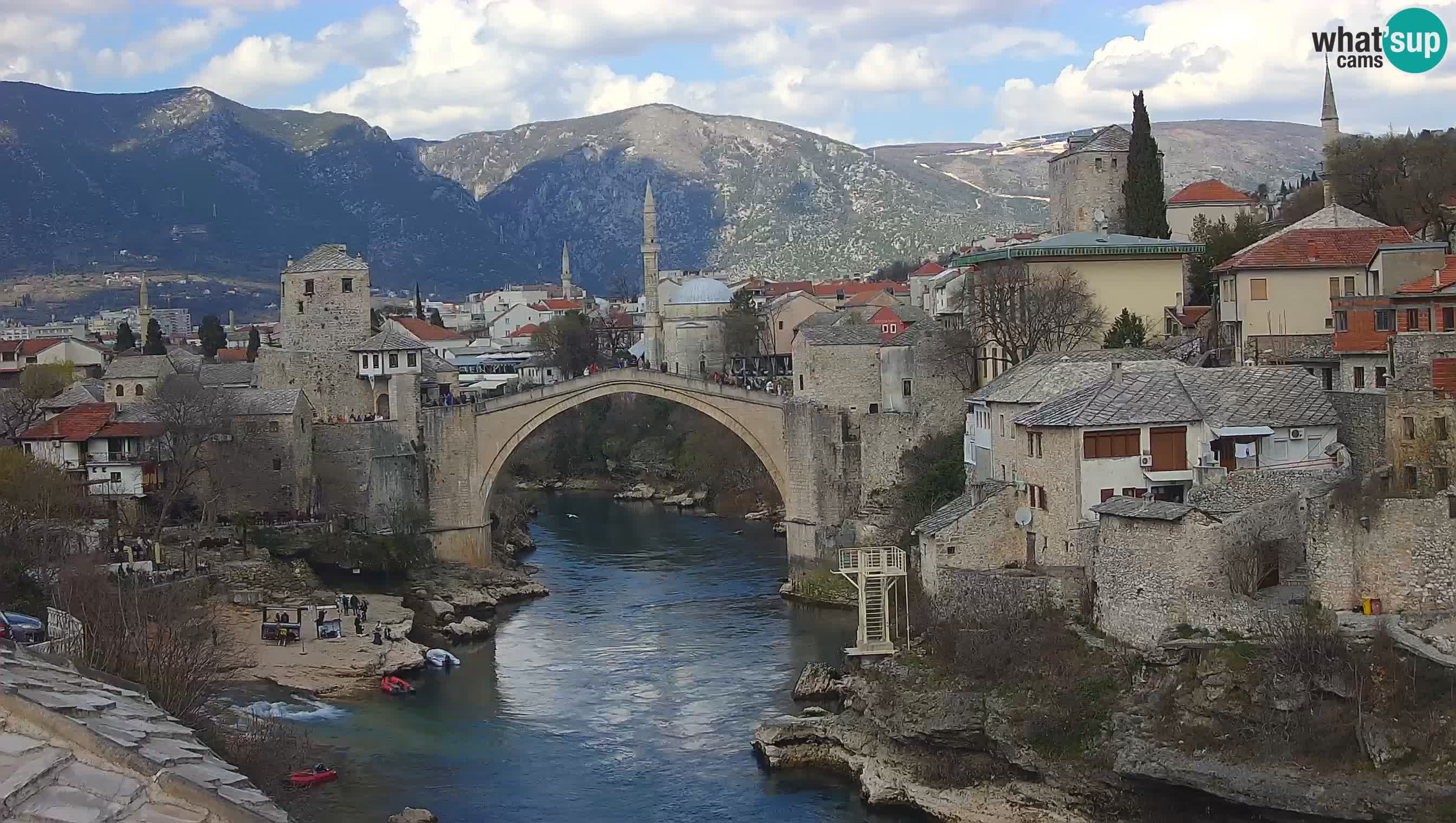 Webcam de Mostar – Le Vieux Pont sur la rivière Neretva
