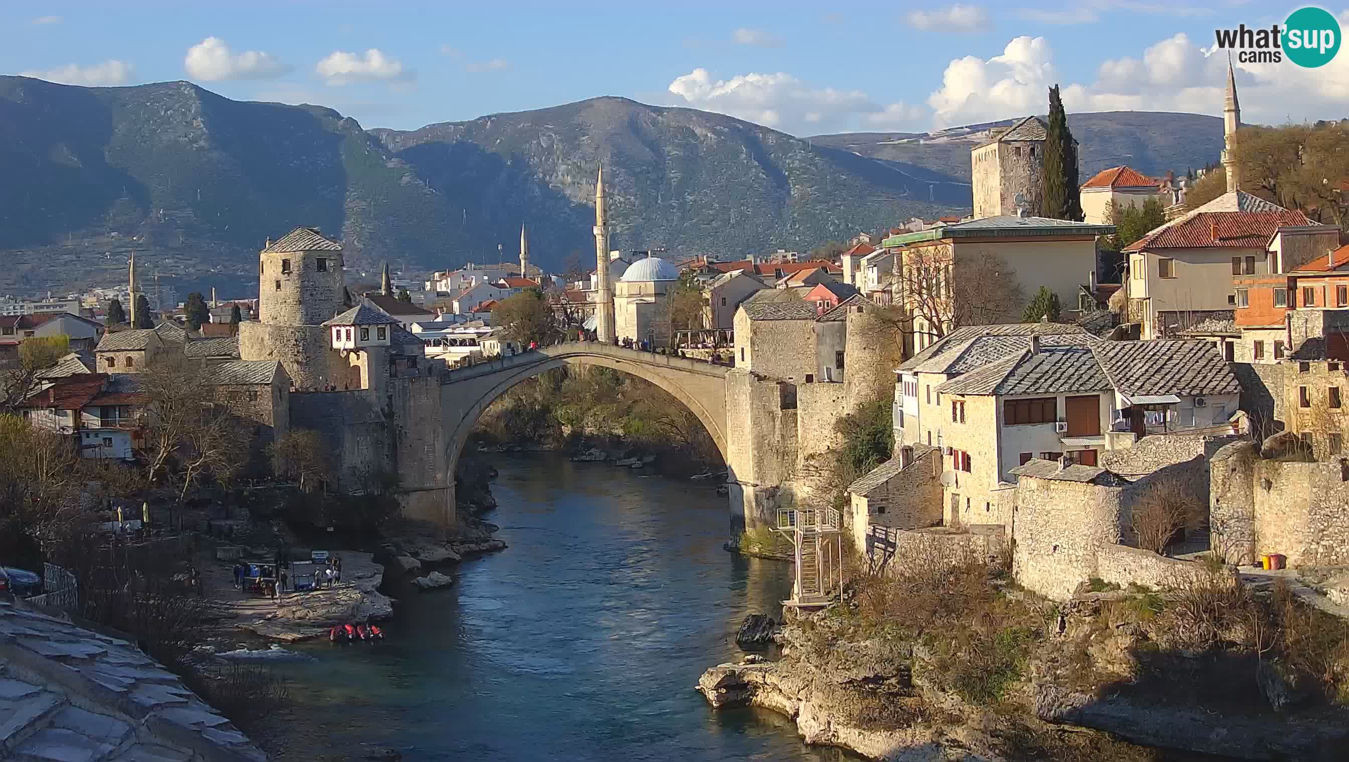 Mostar live – Webcam auf die Alte Brücke (Stari Most) und den Fluss Neretva