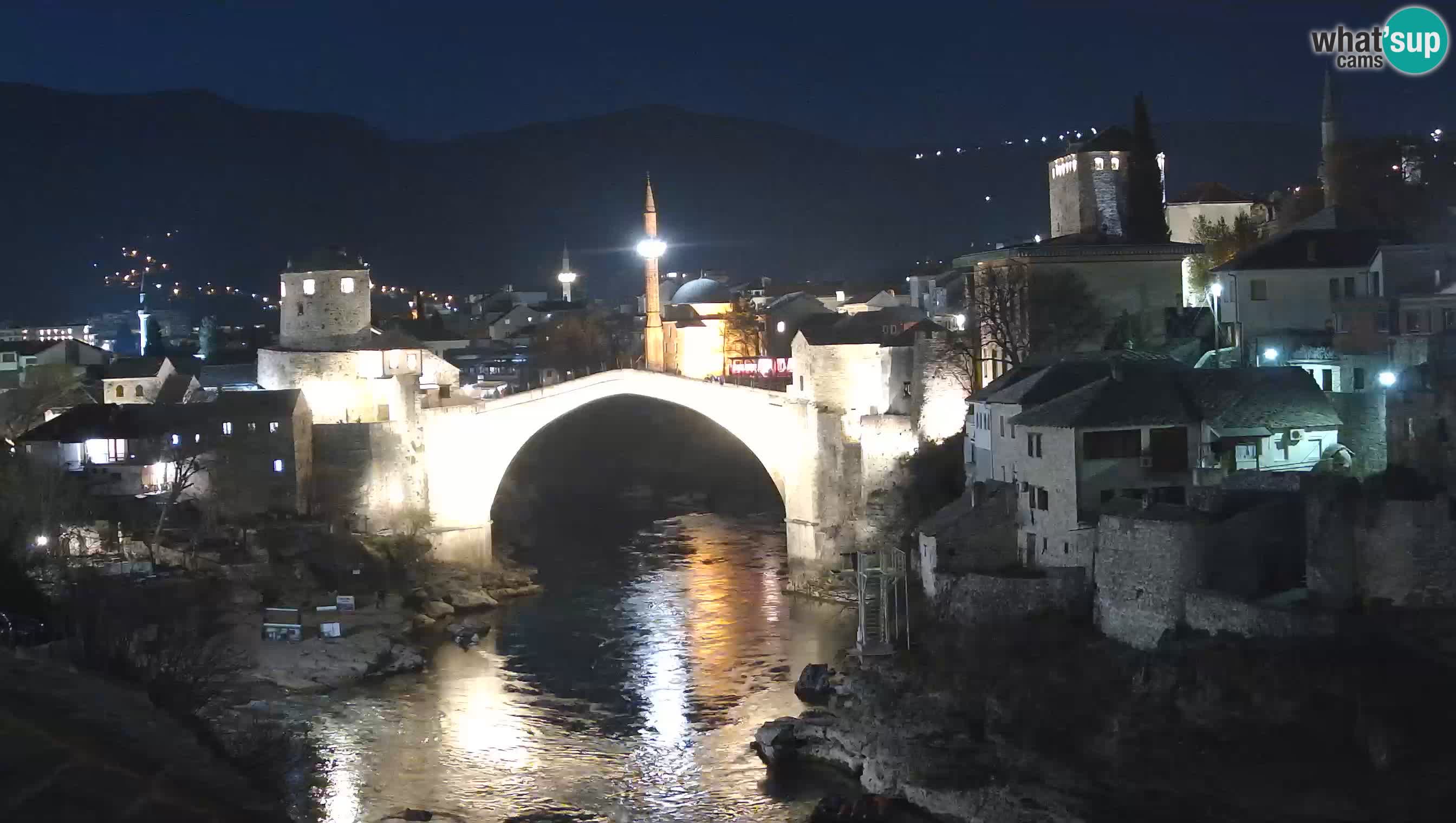 Webcam de Mostar – Le Vieux Pont sur la rivière Neretva