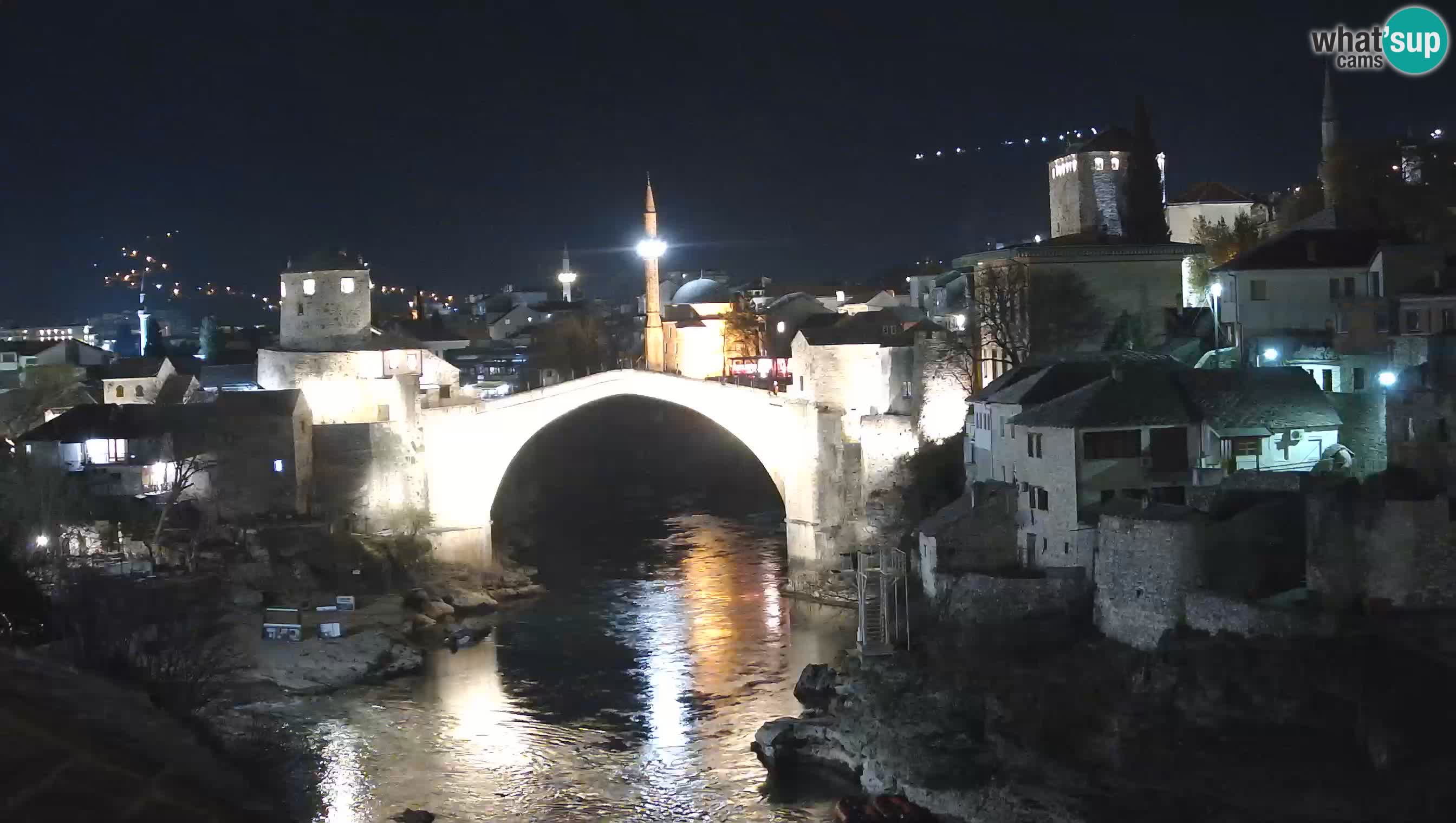 Webcam de Mostar – Le Vieux Pont sur la rivière Neretva