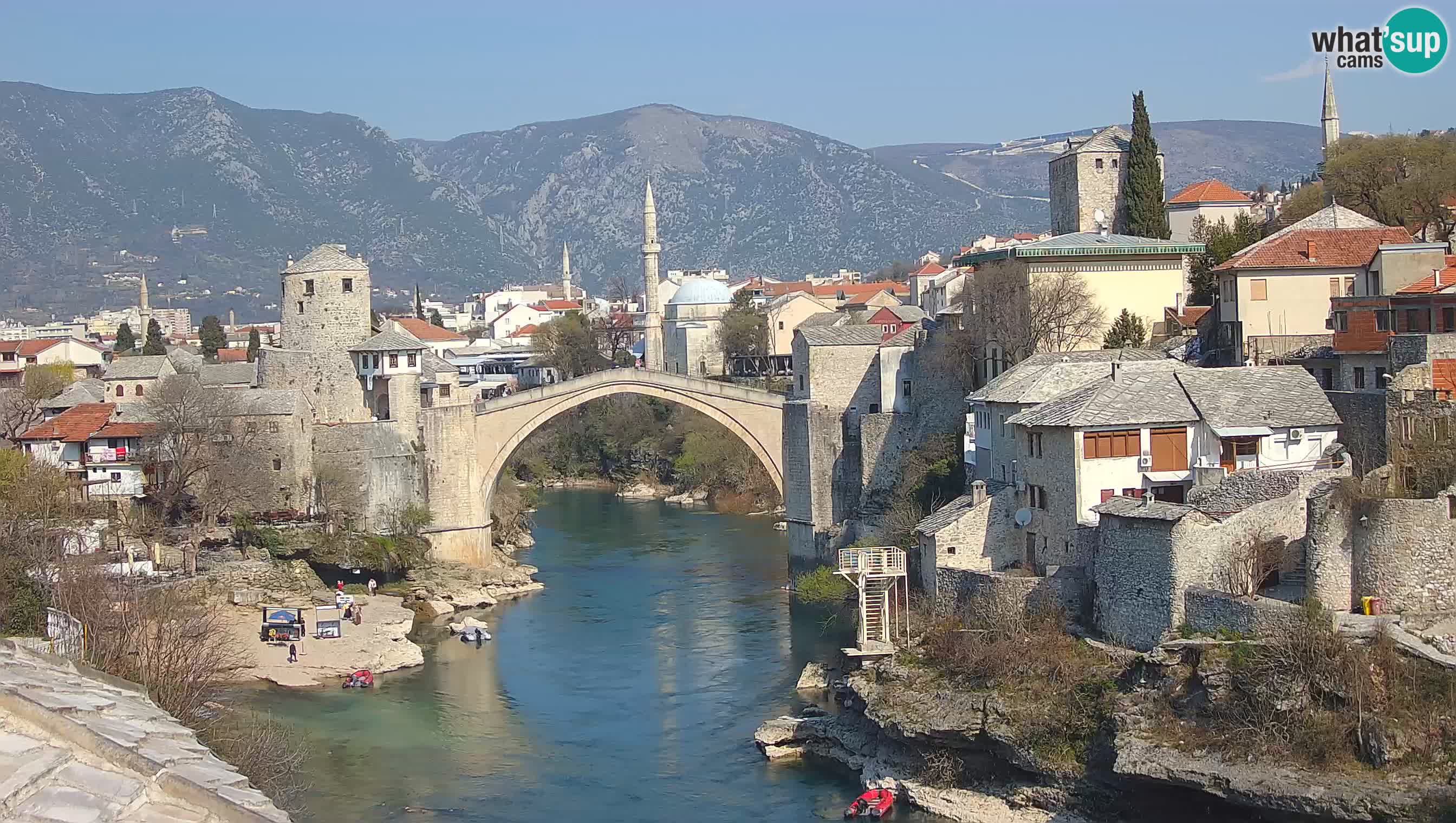 Mostar v živo – Spletna kamera na Starem mostu in reki Neretvi
