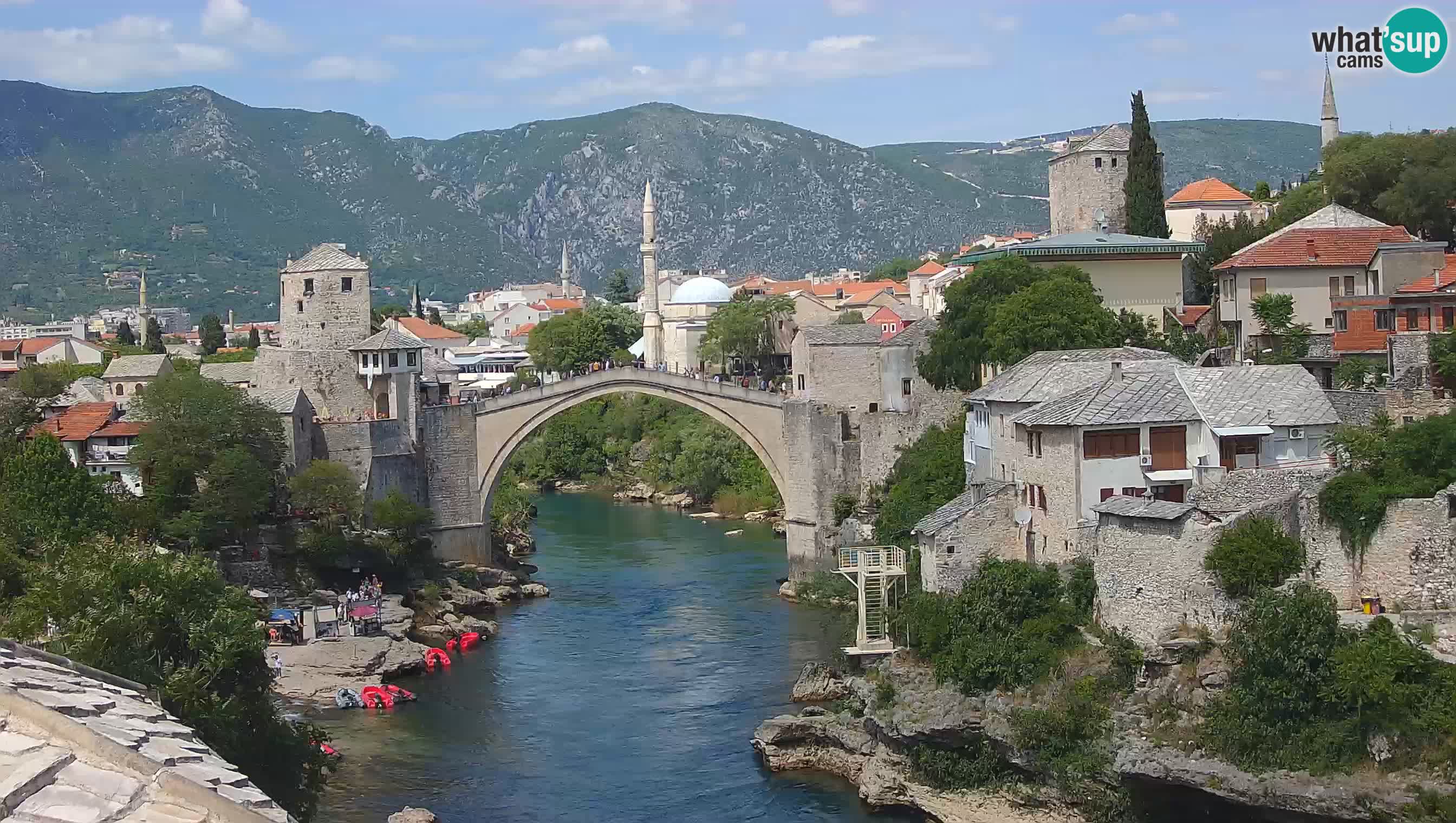 Mostar web kamera – Stari Most i rijeka Neretva – Goa Mostar