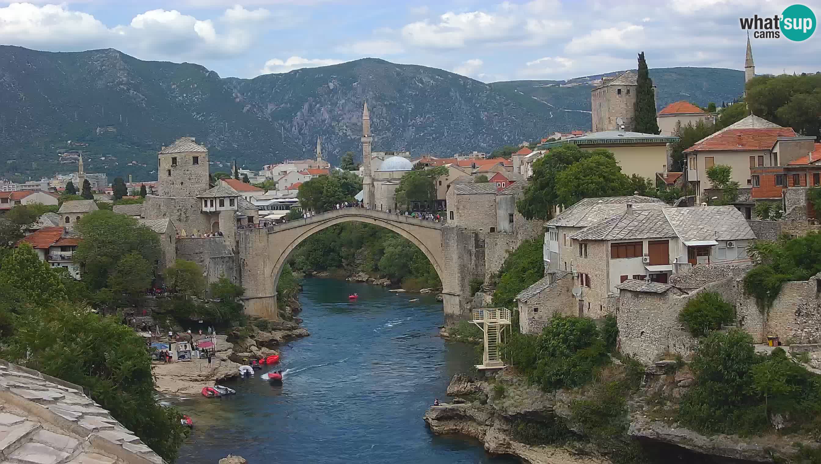 Mostar web kamera – Stari Most i rijeka Neretva – Goa Mostar